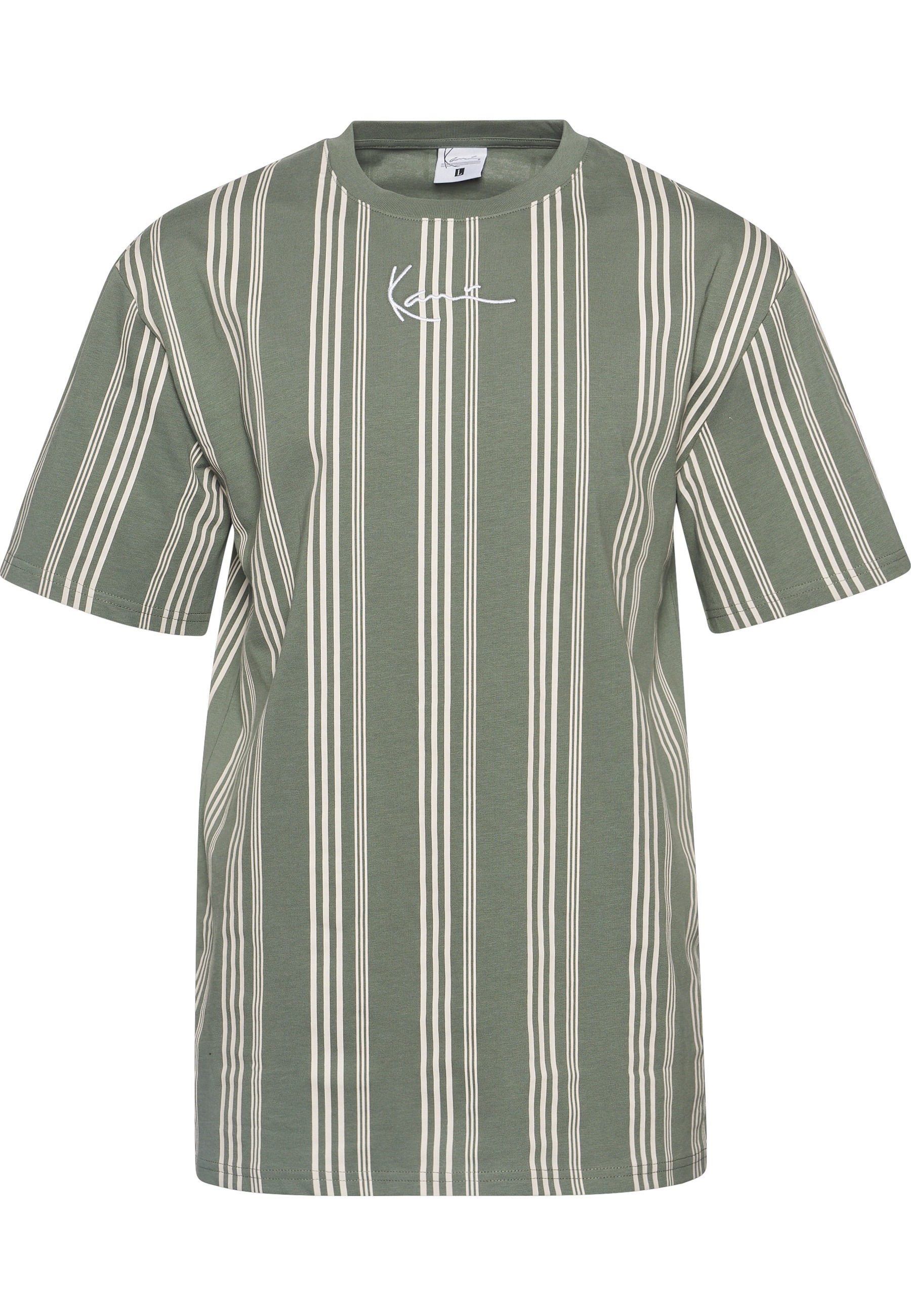 Karl Kani T-Shirt "Karl Kani Herren KM233-025-1 KK Small Signature Striped Tee" 1 Stk.