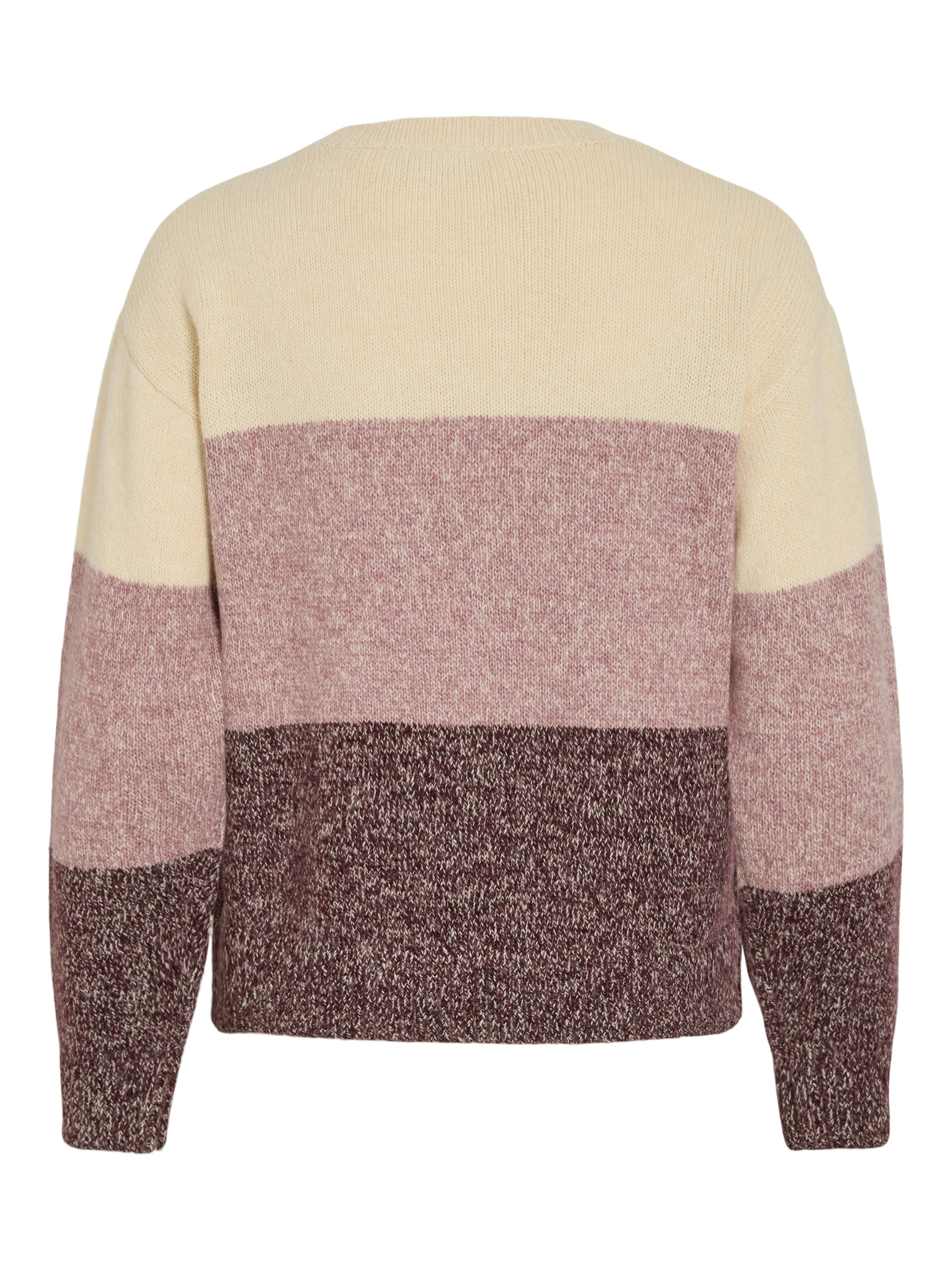Vila Strickpullover »VISPOSA O-NECK L/S STRIPE KNIT TOP/PB« Materialmix,