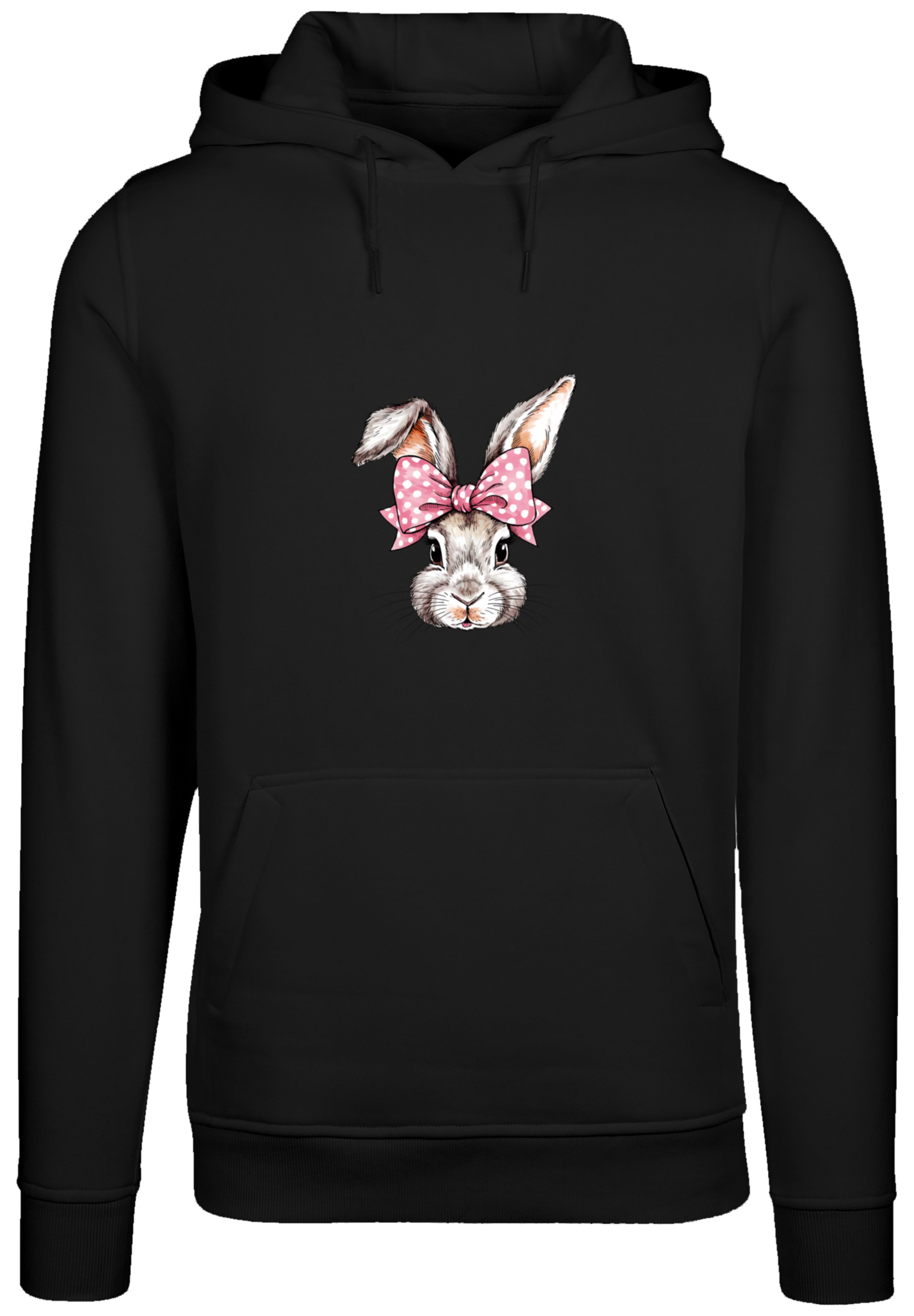F4NT4STIC Kapuzenpullover »Niedlicher Hase mit Schleife«, Premium Qualität