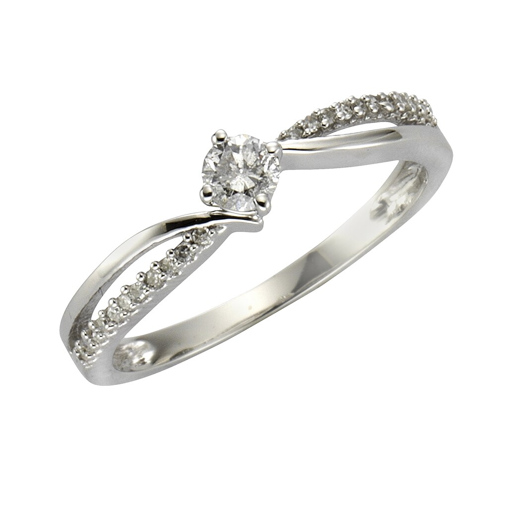 Diamonds by Ellen K. Fingerring »585 Gold Diamant zus. 0,25ct.«