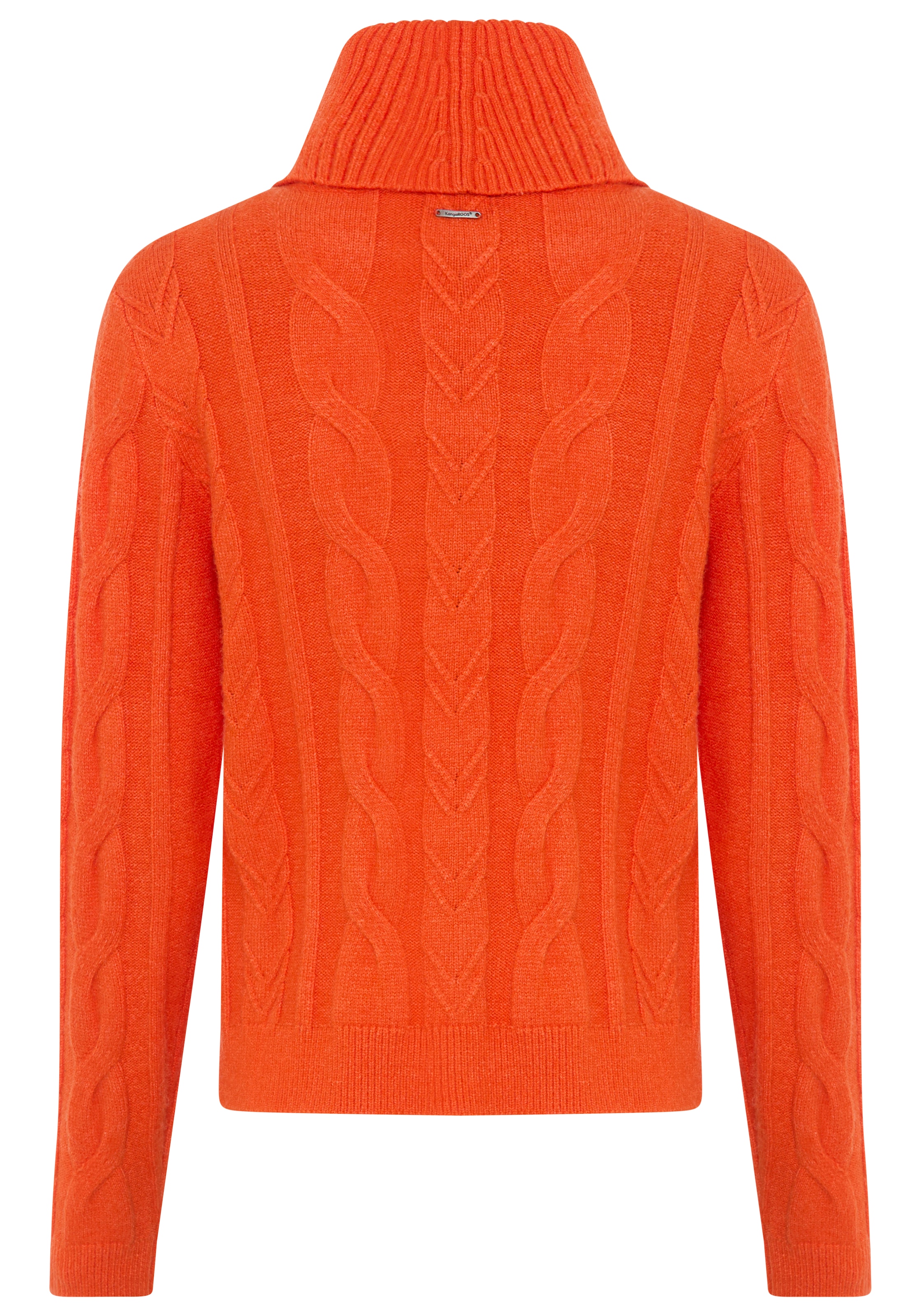 KangaROOS Rollkragenpullover, mit Zopfstrickmuster