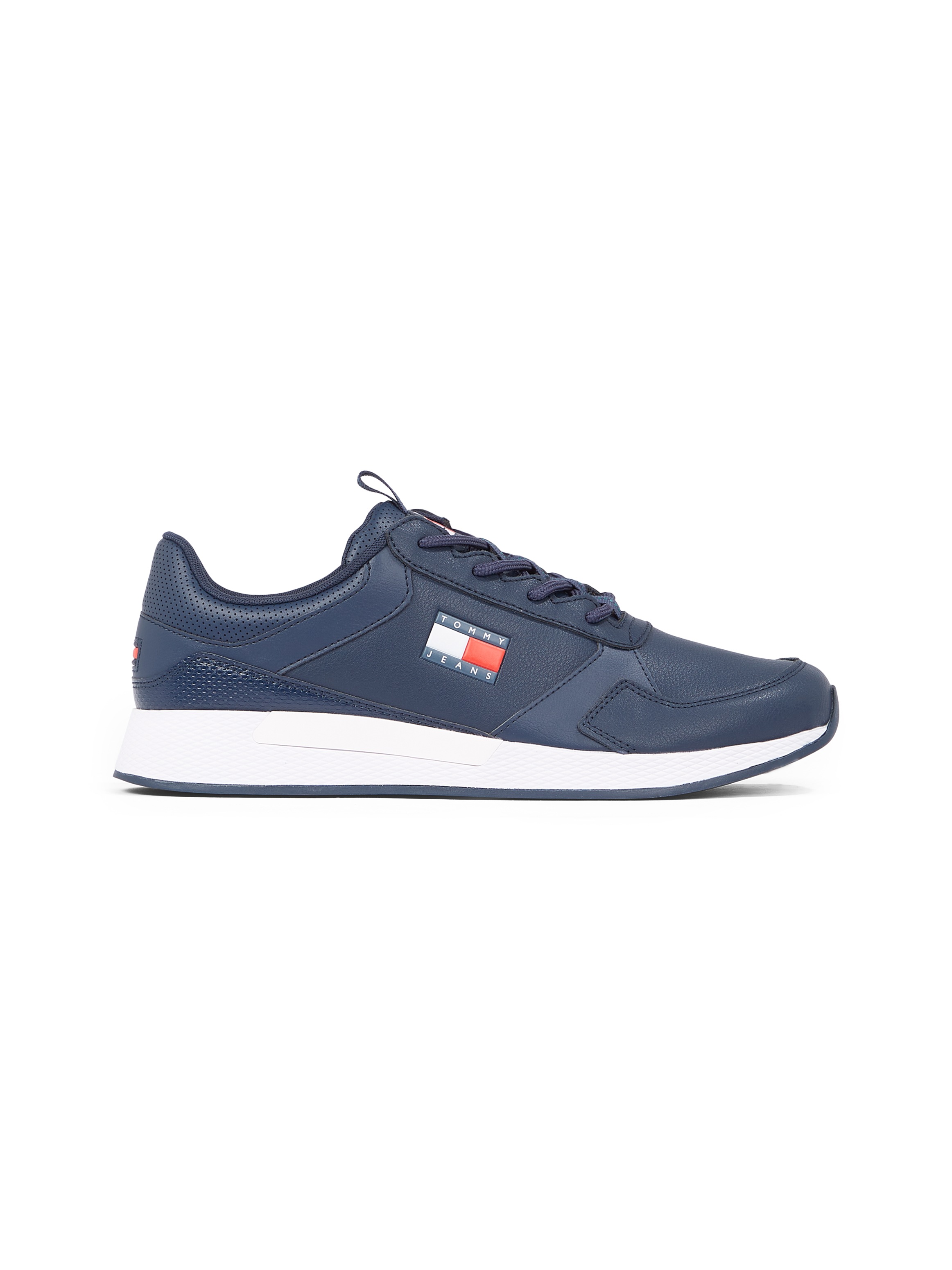 Tommy Jeans Keilsneaker »TOMMY JEANS FLEXI RUNNER«, Freizeitschuh, Halbschuh, Schnürschuh mit seitlicher Logoflagge