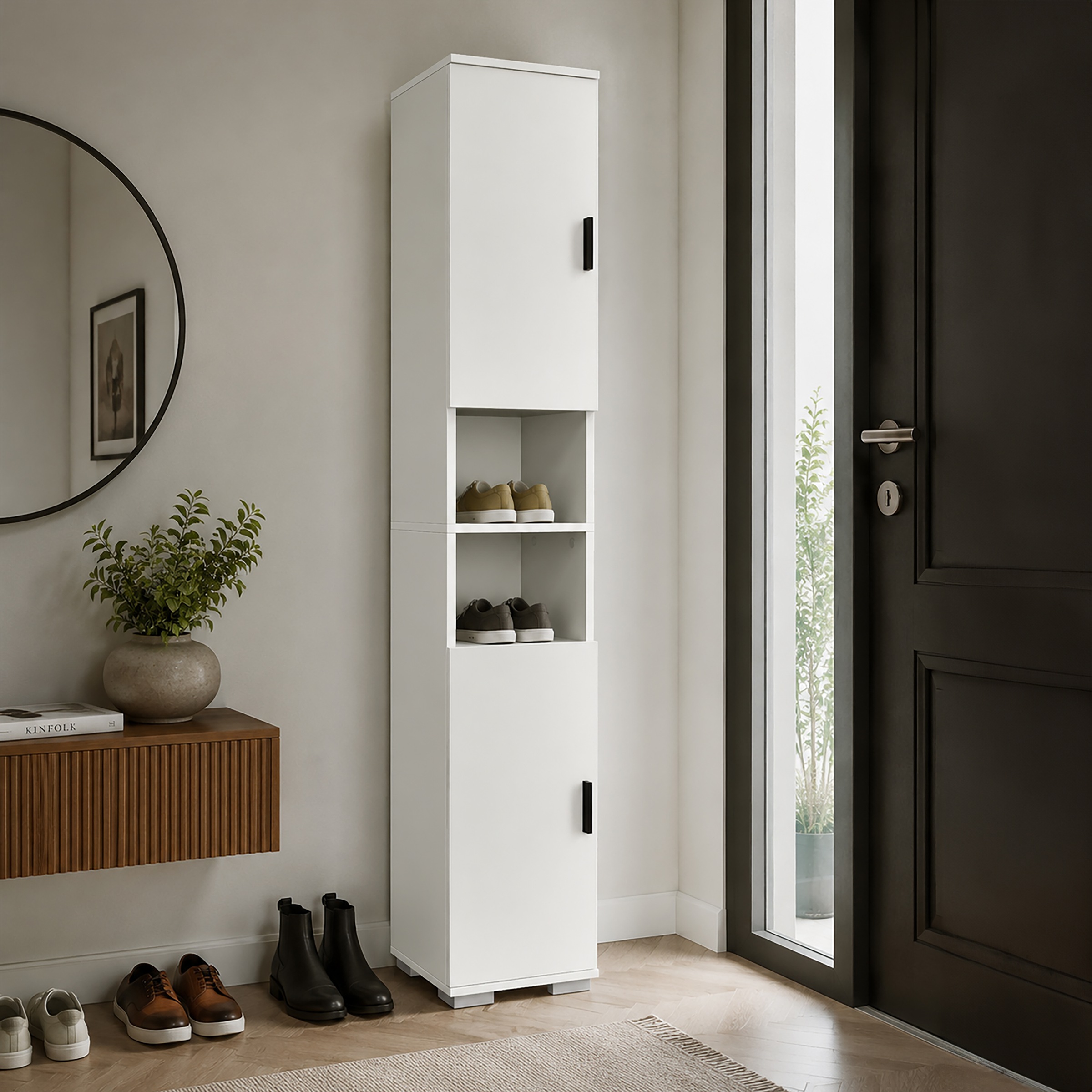 VCM Schuhschrank »Holz schmaler Schuhschrank Dielenmöbel Gados  M« 1 Stk. tlg.