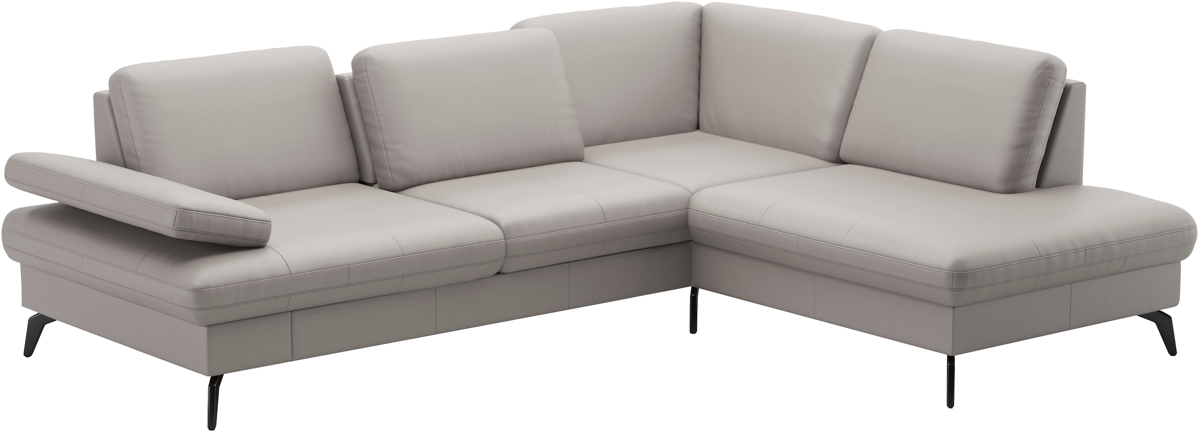 sit&more Ecksofa »Morris L-Form, inkl. Sitztiefenverstellung«, wahlweise mit Armteilverstellung, Bettfunktion & Bettkasten