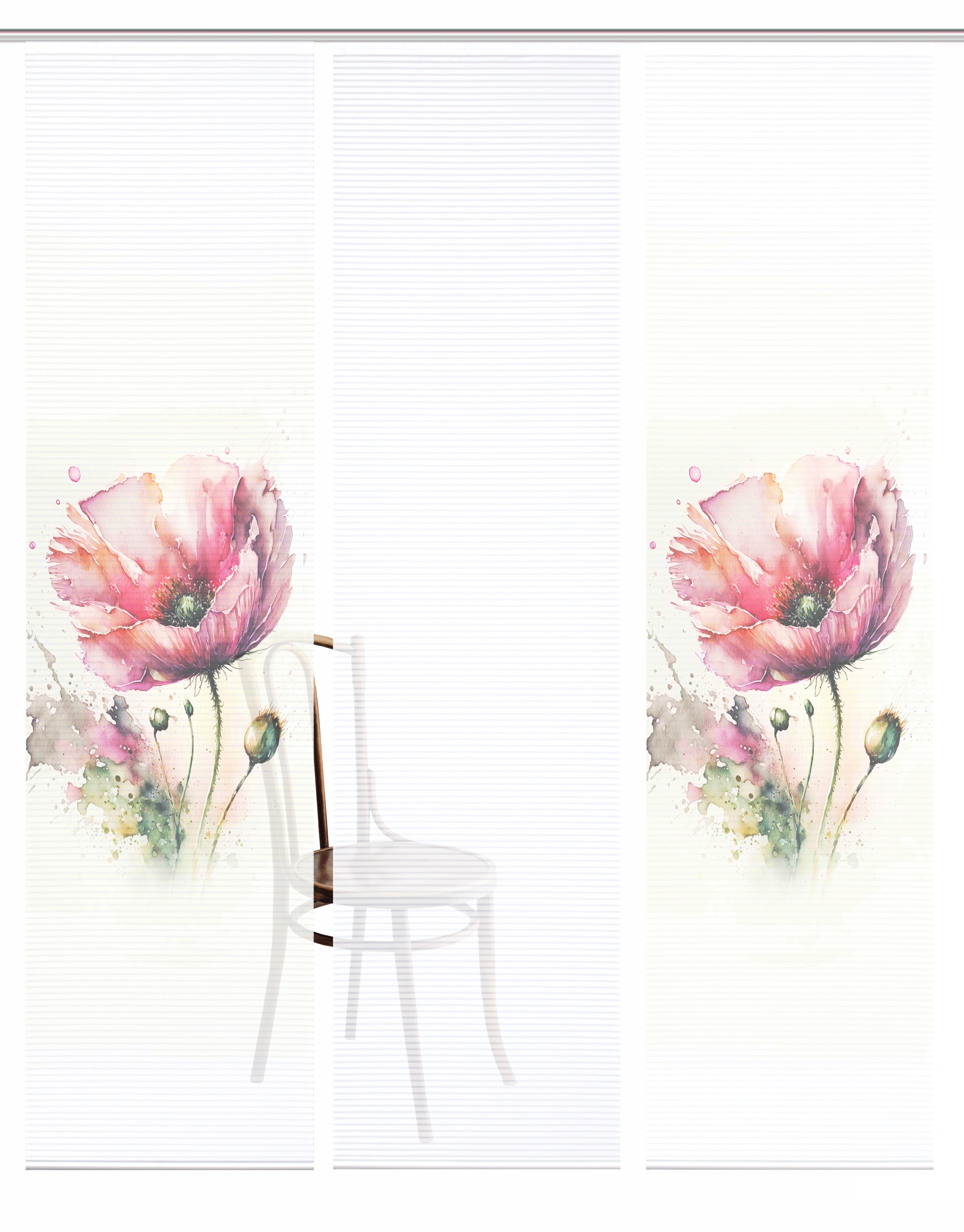 HOME in green Schiebegardine "MELIORA" Paneelwagen 3 Stk. tlg. Bambusoptik, günstig online kaufen