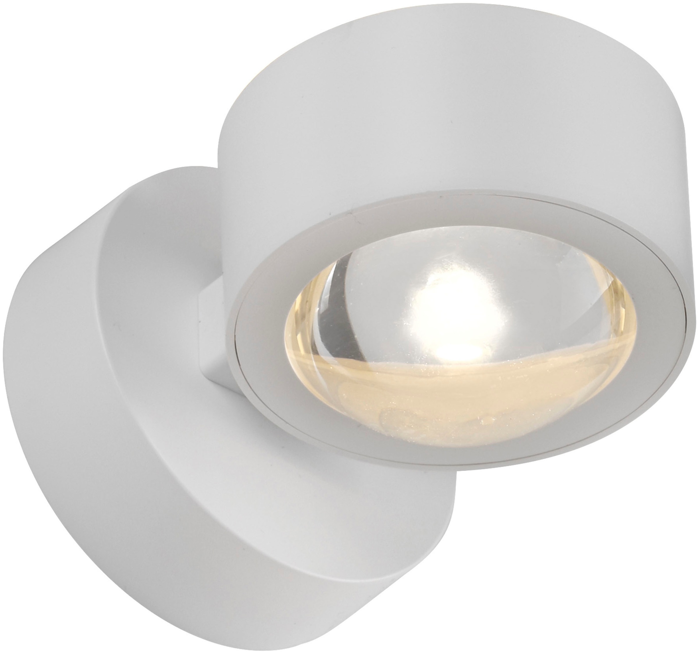 JUST LIGHT LED Wandleuchte »AKKU-CHIA« LED-Board 1 Stk. Warmweiß Akkubetrieben inkl. USB-Ladekabel, 5 Stufen Dimmung + Timerfunktion