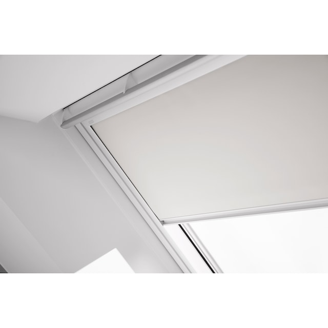 Black Friday VELUX Verdunklungsrollo »DKL FK04 1025SWL«, verdunkelnd,  Verdunkelung, in Führungsschienen, weiß | BAUR