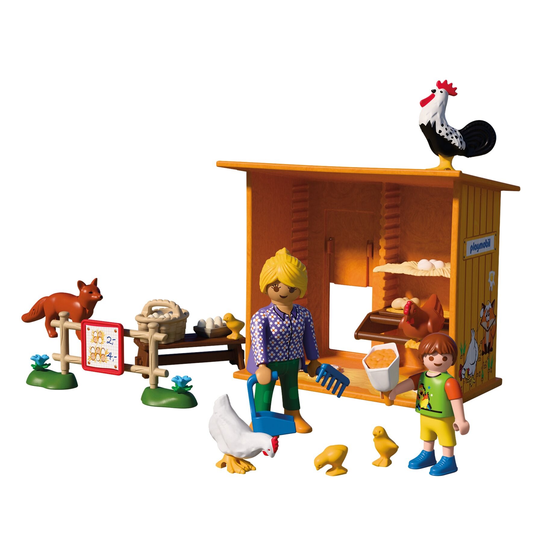Playmobil® Konstruktions-Spielset »Hühnerstall (72168), Country« Made in Europe