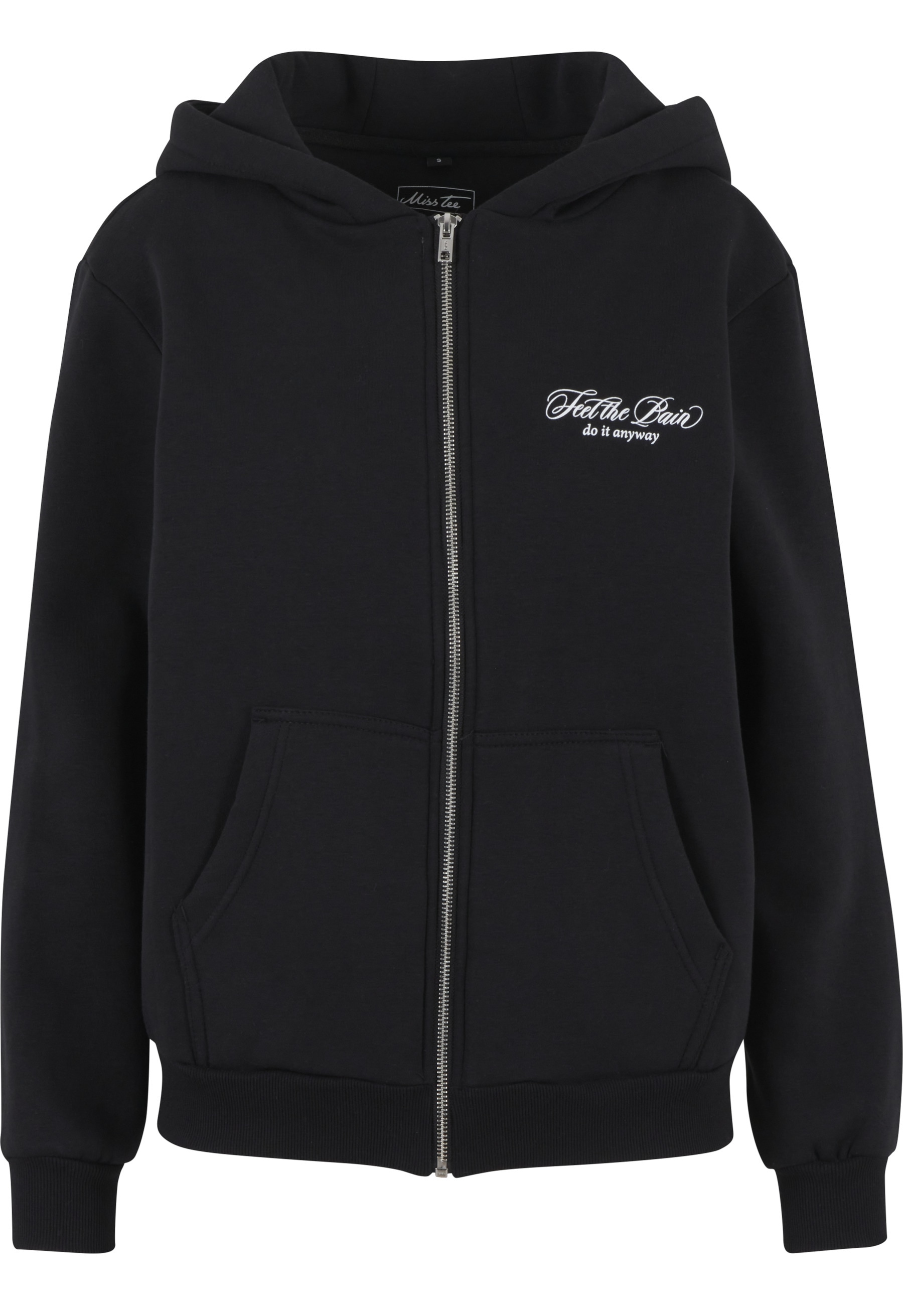 Miss Tee Sweatjacke "Miss Tee Feel The Pain Ladies Fluffy Zip Hoody" günstig online kaufen
