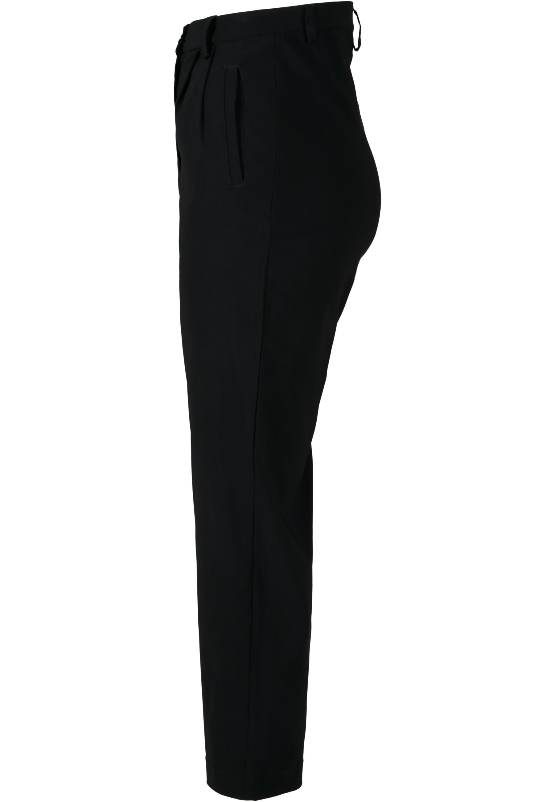 URBAN CLASSICS Stoffhose »Urban Classics Damen Ladies High Waist Cropped Pants«, (1 tlg.)