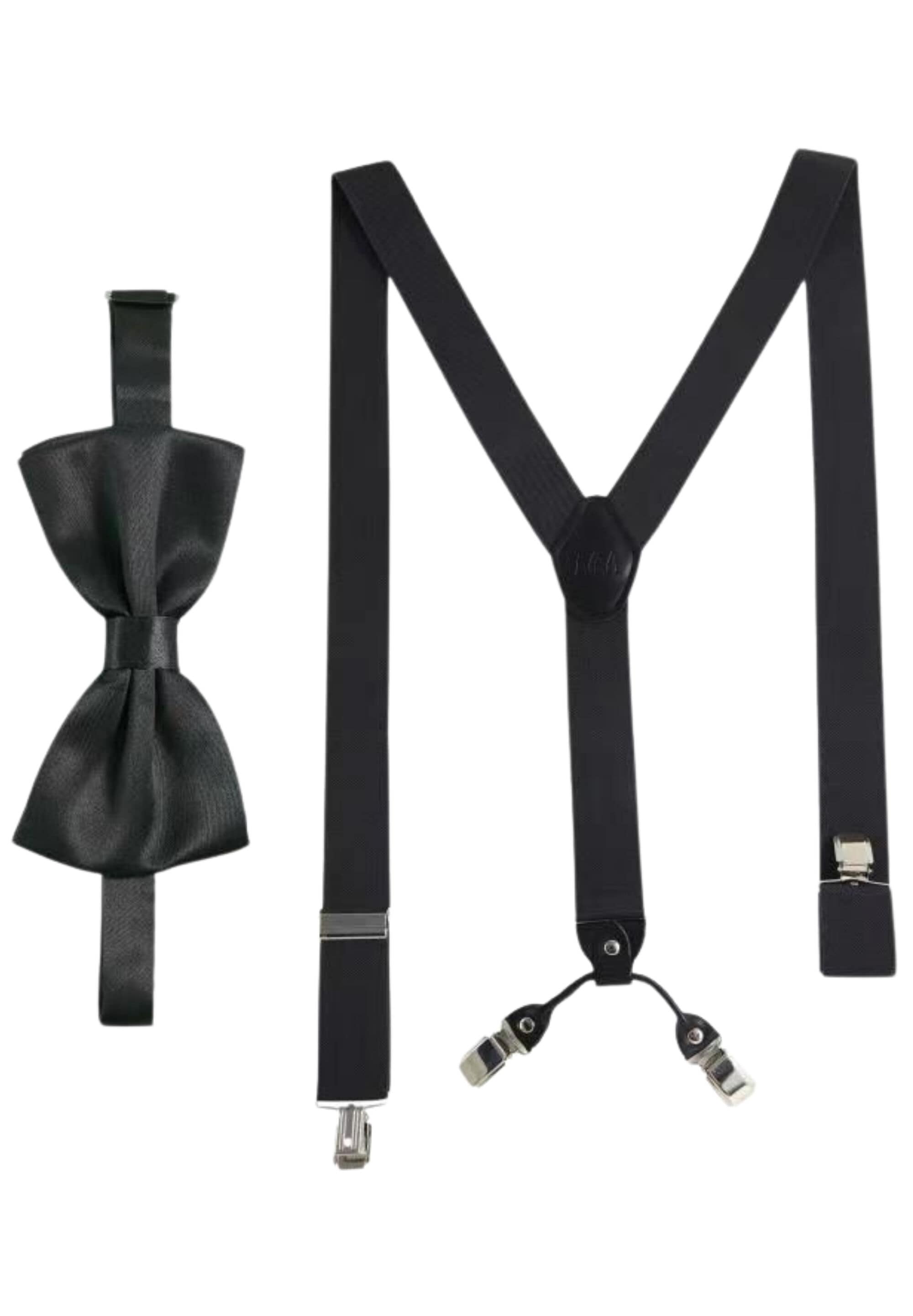 Massi Morino Hosenträger "Massi Morino Hosenträger-Set" 2 Stk. mit Fliege