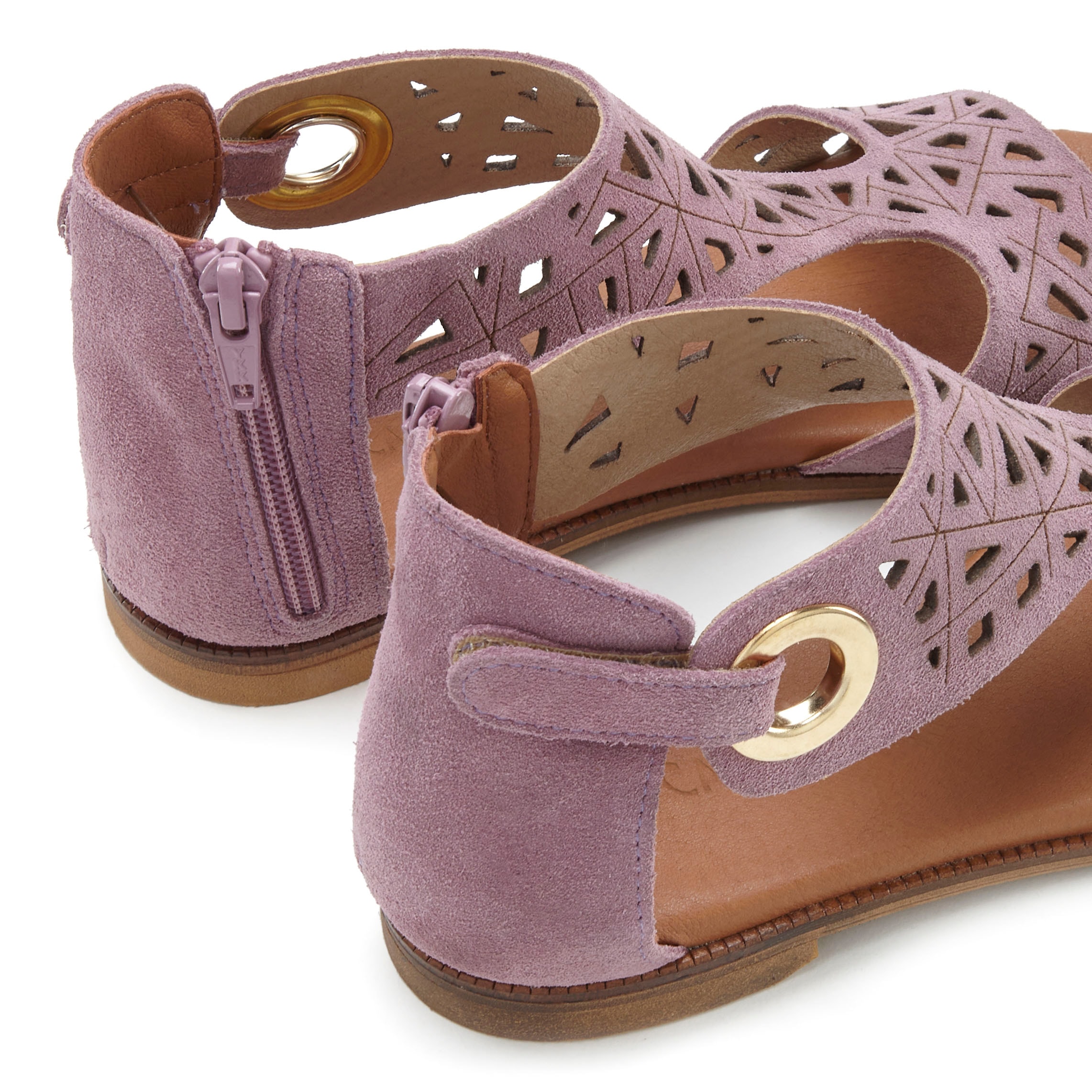 LASCANA Sandale »Sommerschuh«, Sandalette, Sommerschuh aus hochwertigem Leder mit Cut-Outs