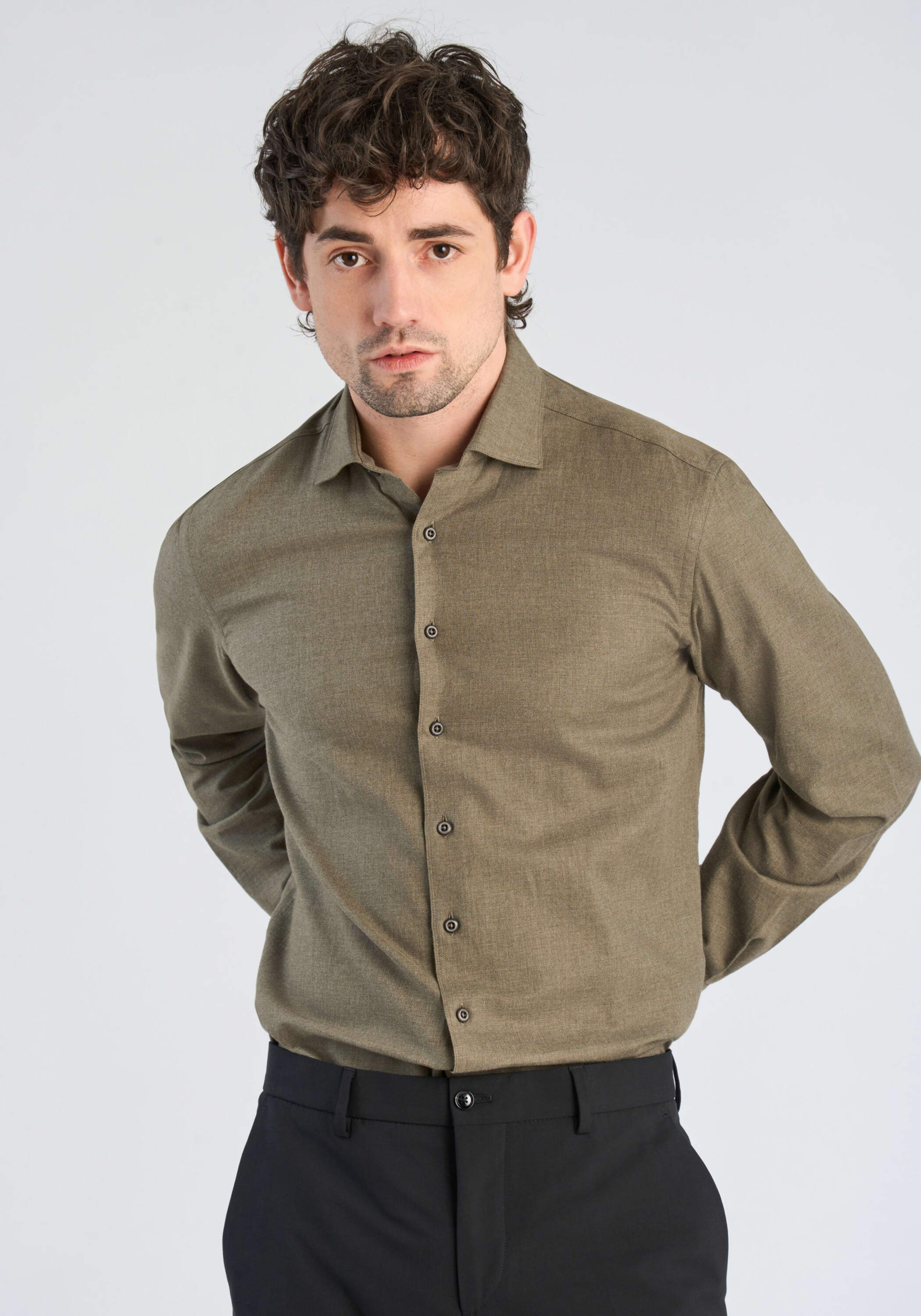LINDBERGH "Business-Casual-Hemd (Langarm) Modern Fit"