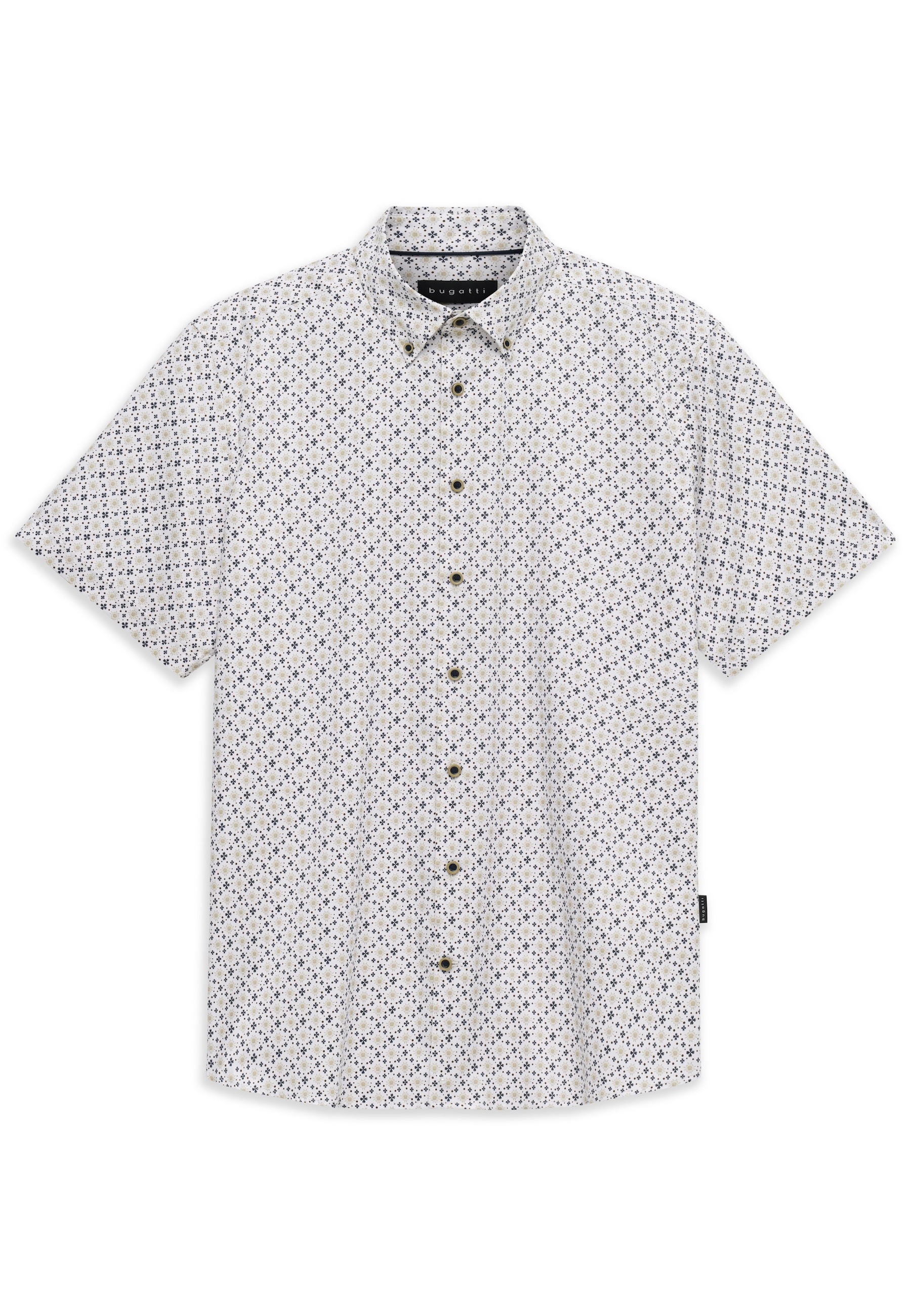 Thumbnail - bugatti Kurzarmhemd elegant mit Allover-Muster