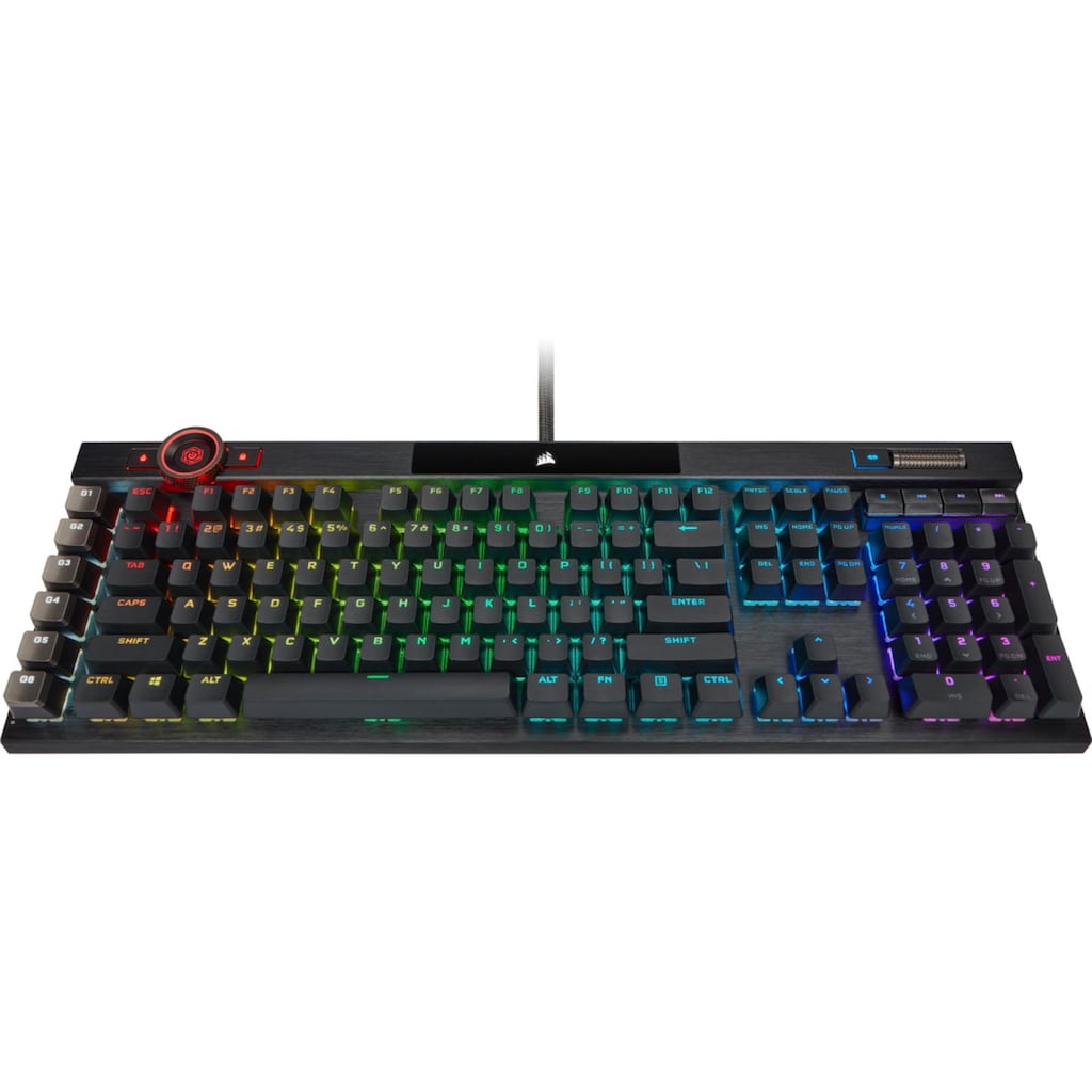 Corsair Gaming-Tastatur »Corsair K100 RGB«, (Handgelenkauflage-Multimedia-Tasten-programmierbare G-Tasten)