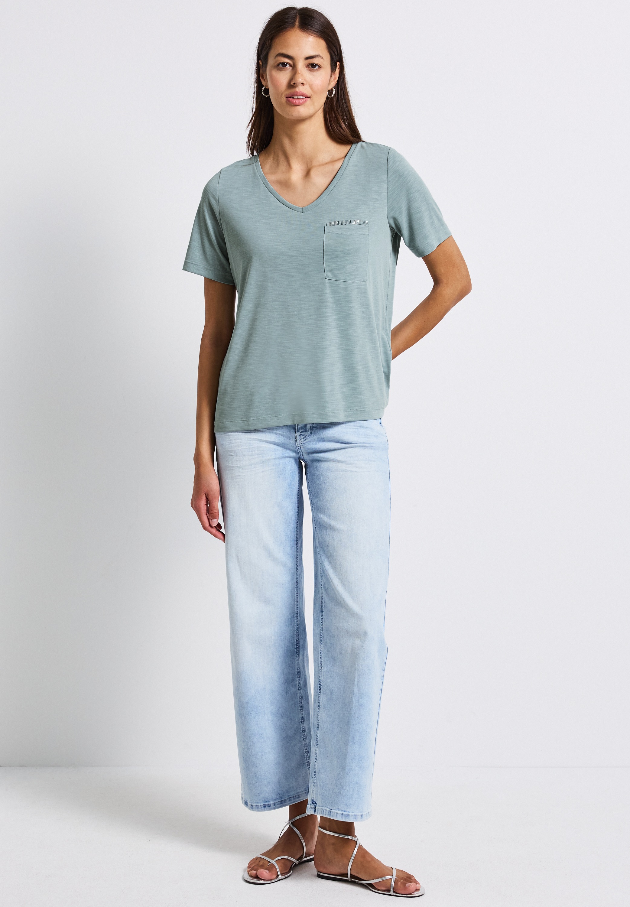 Thumbnail - STREET ONE T-Shirt mit Brusttasche