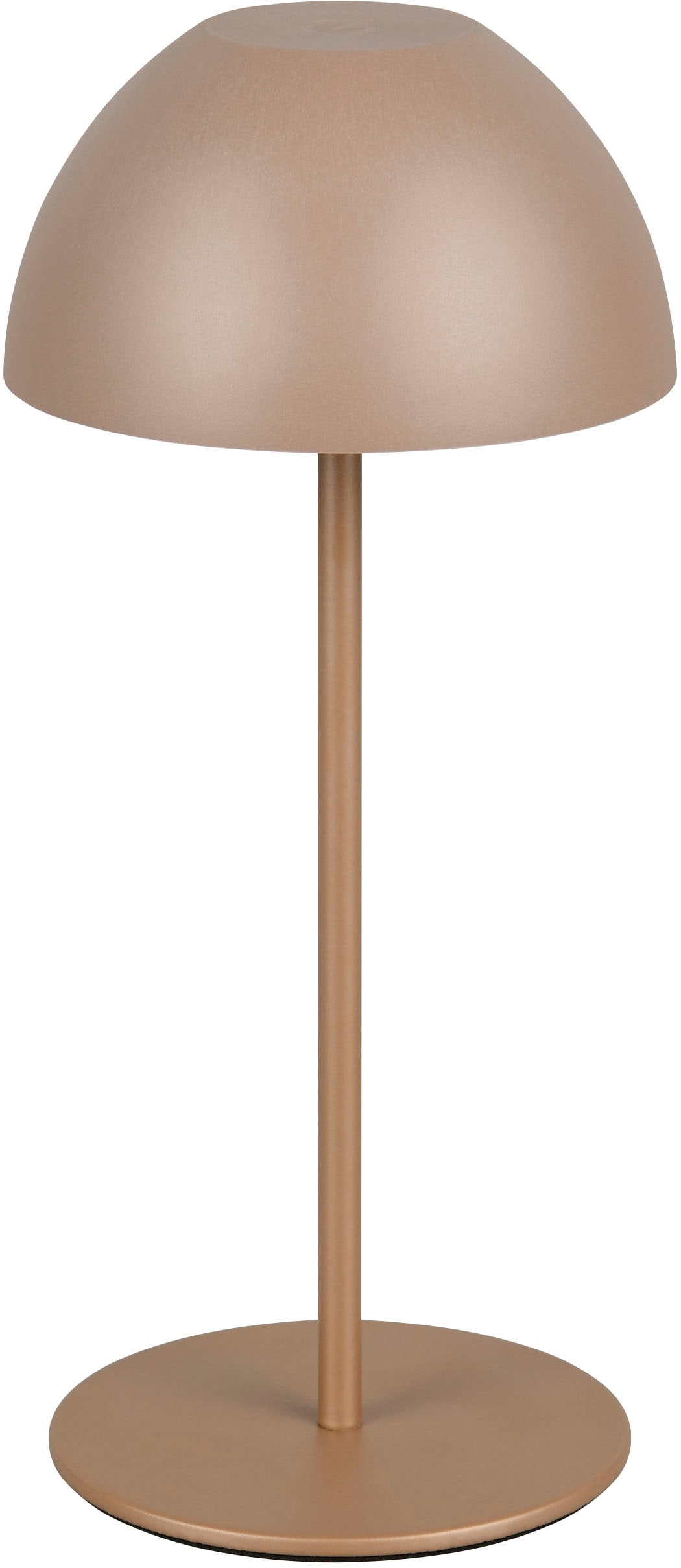 REALITY Leuchten LED Tischleuchte »ORTIZ, Outdoor Akku Tischleuchte in Pilzform, IP44, Touchdimmer USB-C«, 1 flammig, Leuchtmittel LED-Board | LED fest integriert, Memoryfunktion für Dimmstufe, Garten Tischlampe Akku 3h Laufzeit