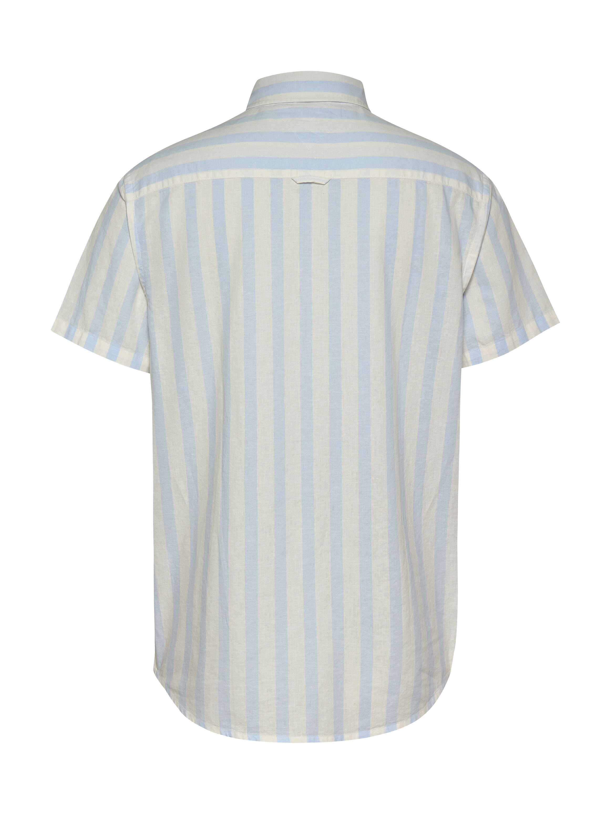 Tommy Jeans Kurzarmhemd »TJM REG LINEN BLEND STP SS SHIRT«, Mit Rundhalsausschnitt