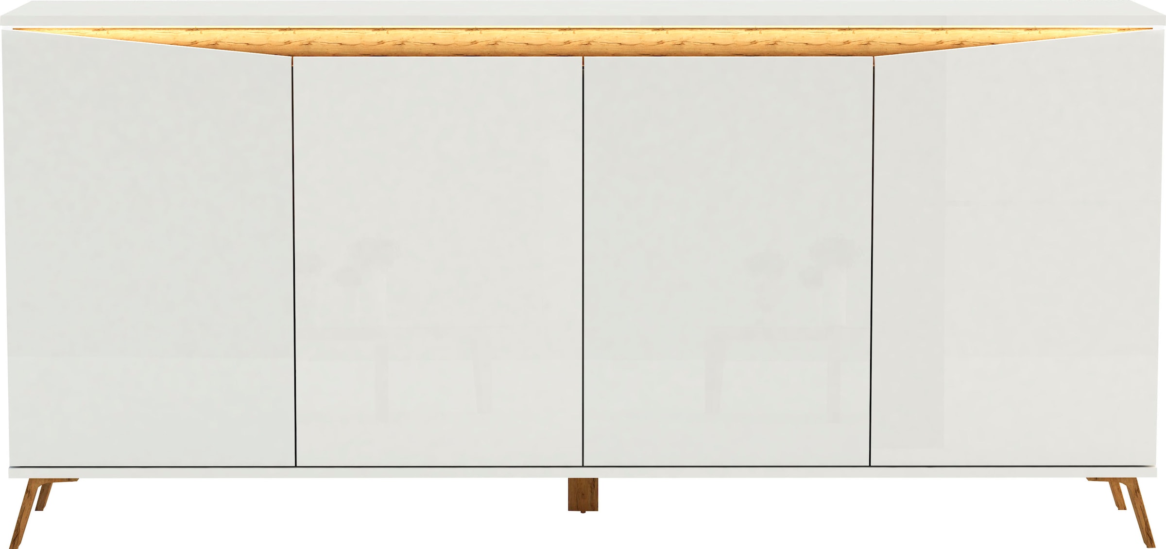 INOSIGN Sideboard "ALADINO", Breite 184 cm, komplett Hochglanz, ohne Beleuc günstig online kaufen