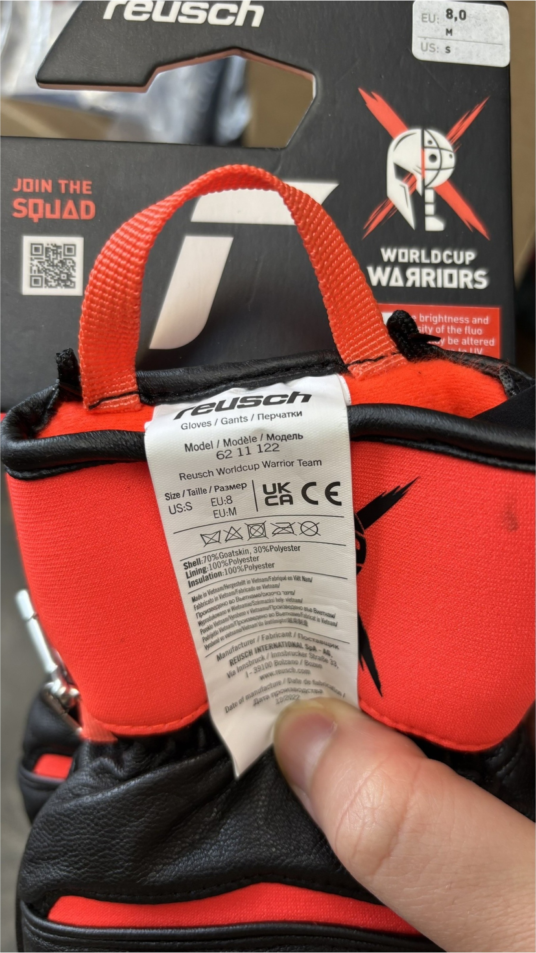 Reusch Skihandschuhe »Worldcup Warrior Team« mit winddichten Eigenschaften