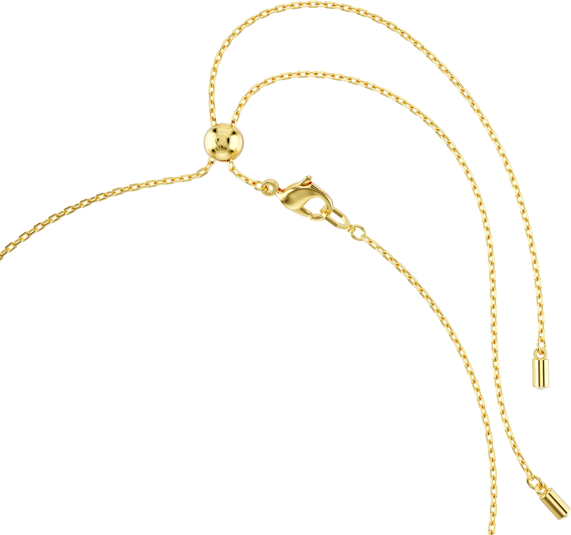 Collier SWAROVSKI "Symbolica Mond Unendlich Glücksklee magisches Auge Hufeisen", blau (gelbgoldfarben, metallfarben, blau,schwarz,kristallklar, weiß), Halsketten, Damen, Metall Perlen, L: 52, Metall, Perlen, Collier, mit Swarovski Kristall - mit Swarovski 4