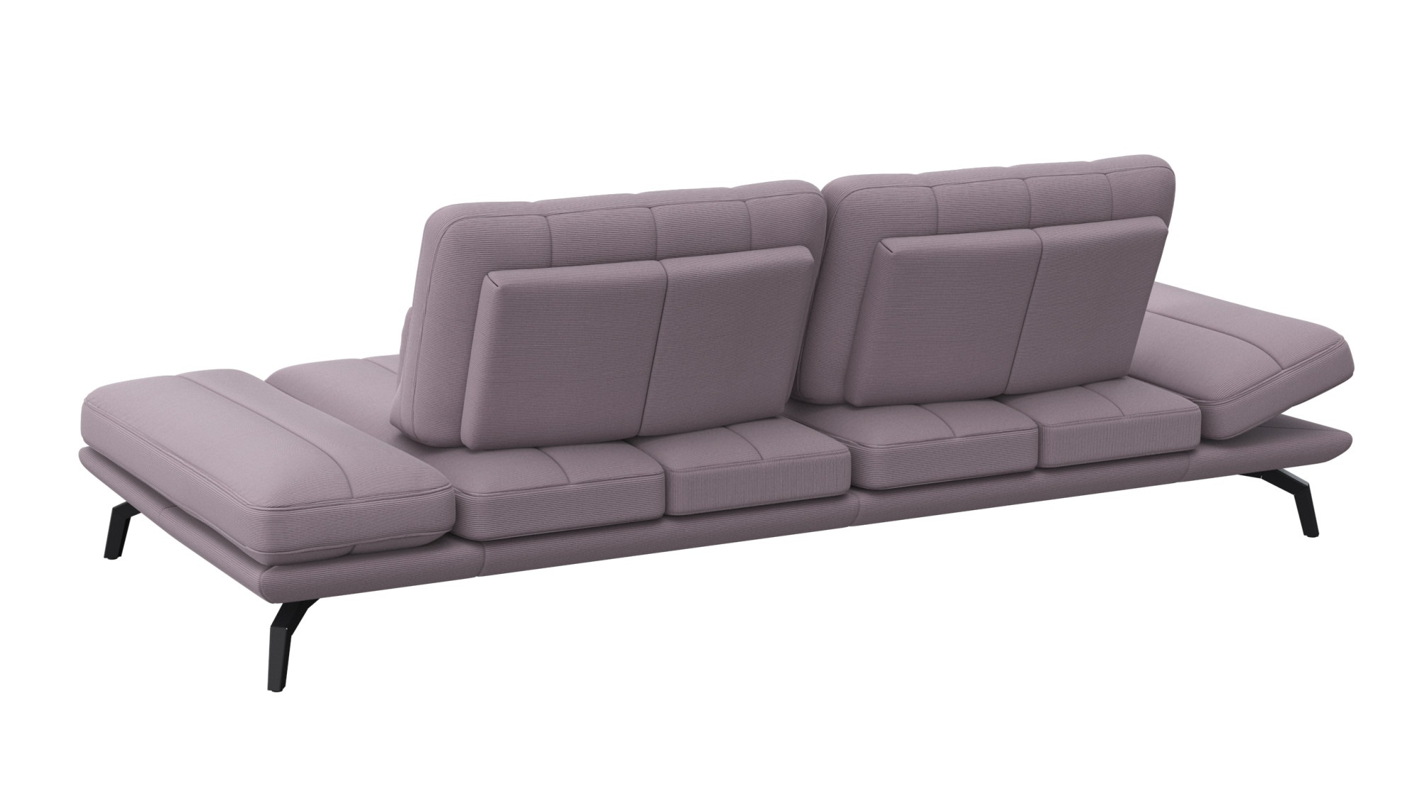 FLEXLUX 3-Sitzer »Tropea Funktionssofa, Designsofa, Relaxfunktion, TV-Couch,«, mit Armteilverstellung sowie Sitztiefenverstellung, Breite 252 cm