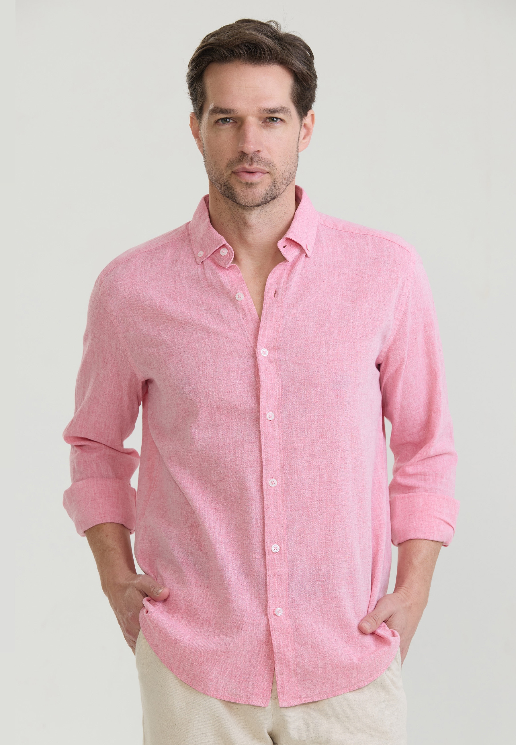 Felix Hardy Langarmhemd »Basic Hemd«