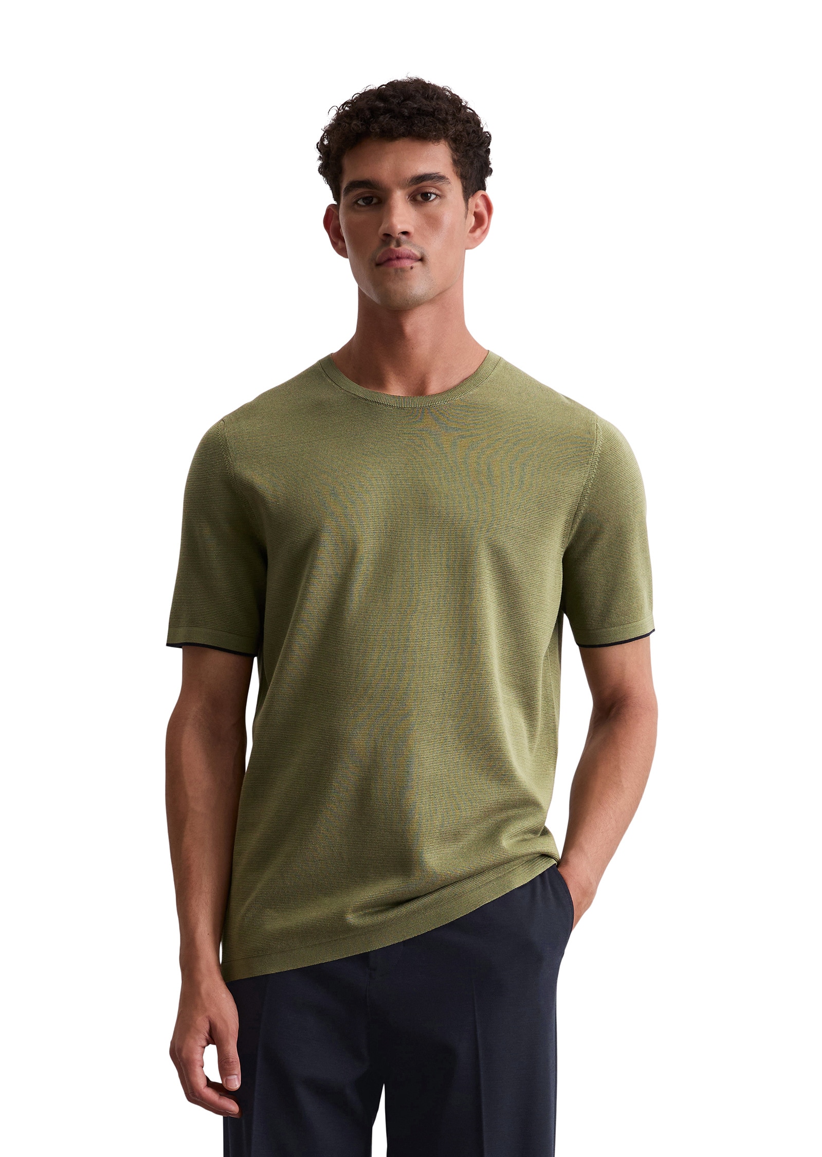 Marc OPolo 3/4 Arm-Pullover "aus reiner Bio-Baumwolle" günstig online kaufen