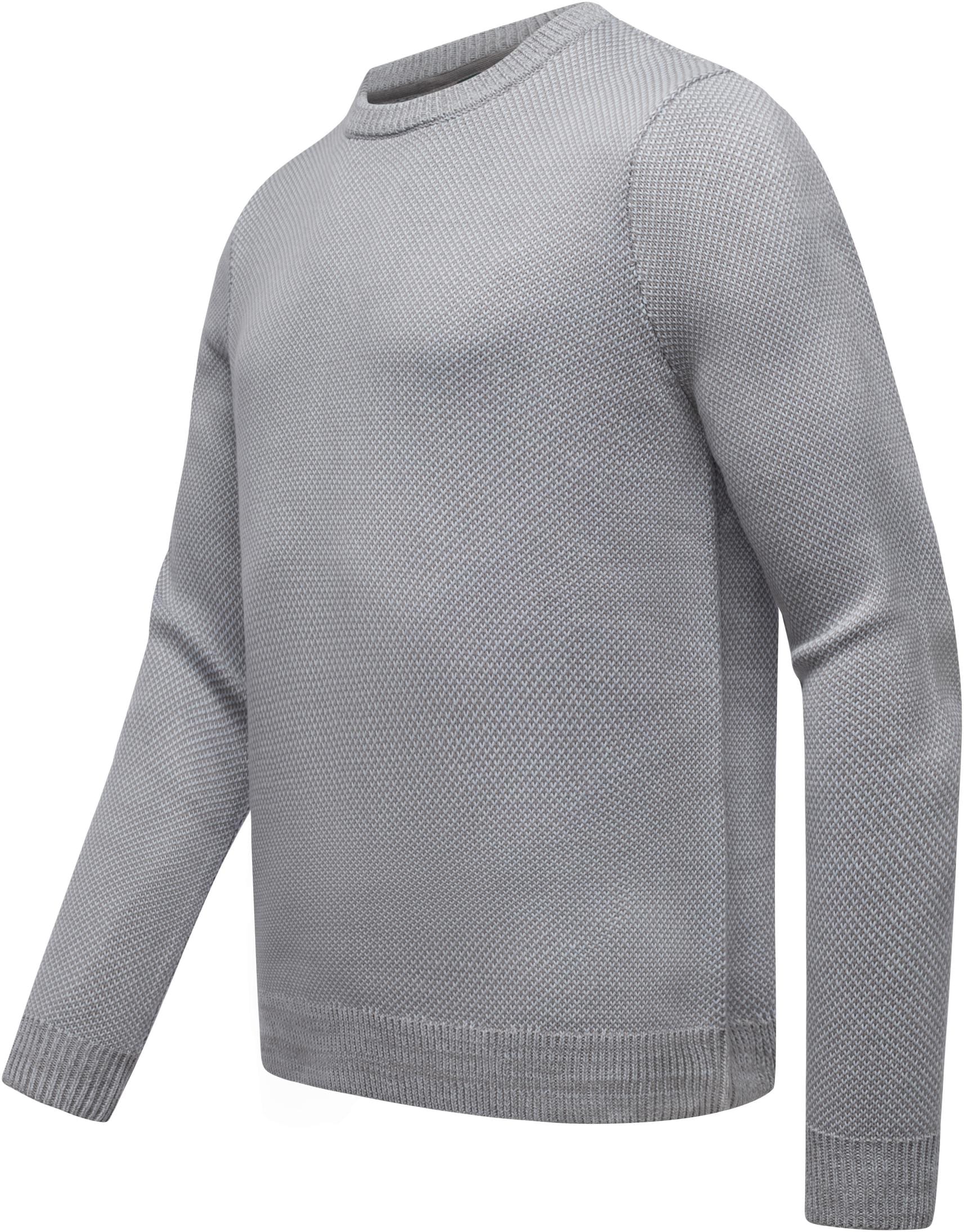 Ragwear Strickpullover »Larrs« stylischer Herren Sweatpullover mit Rippbündchen