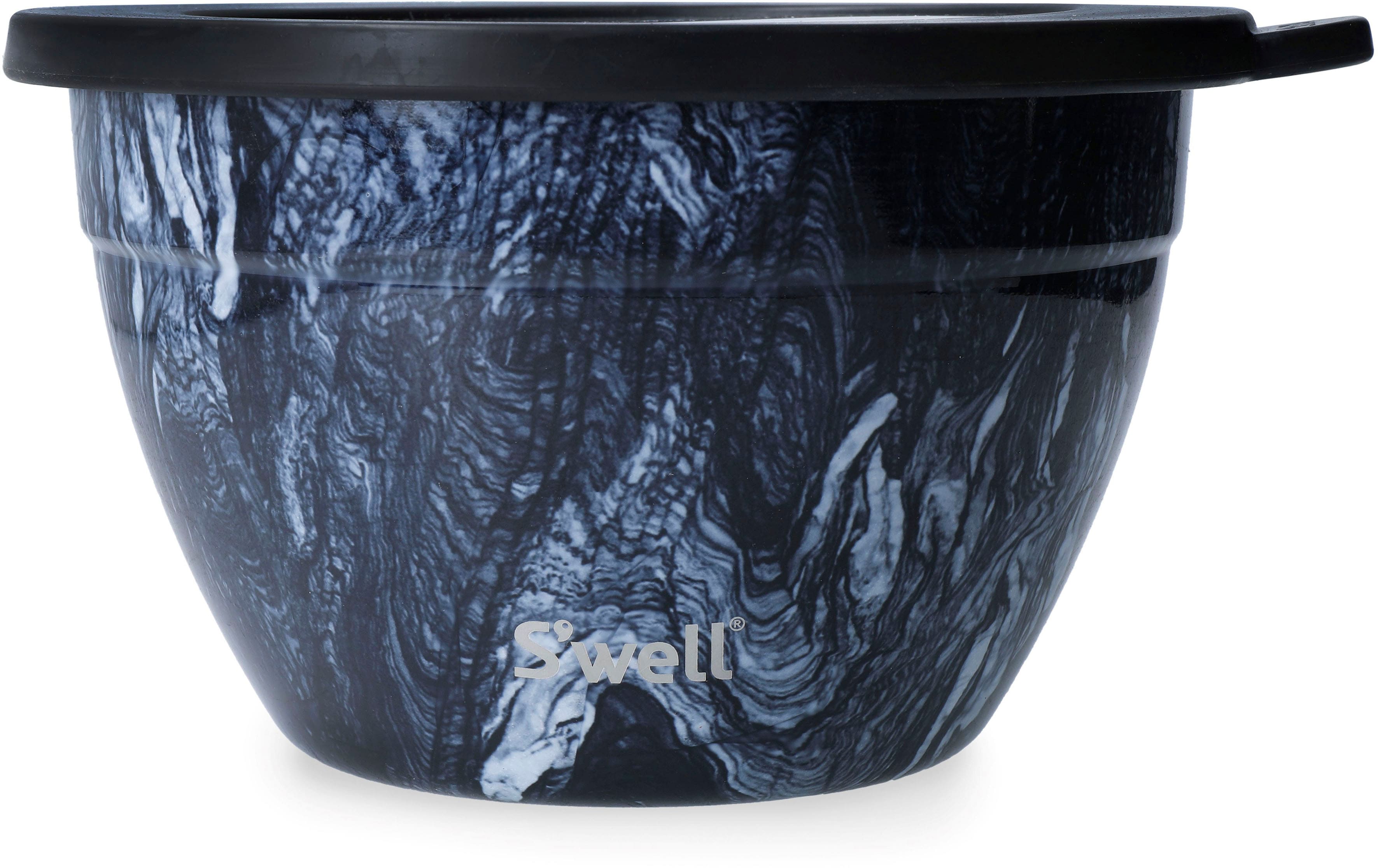 Swell Salatschüssel "Swell Onyx Salad Bowl Kit, 1.9L" 3 Stk. aus Edelstahl Therma-Swell-Technologie, vakuumisolierten Außenschale