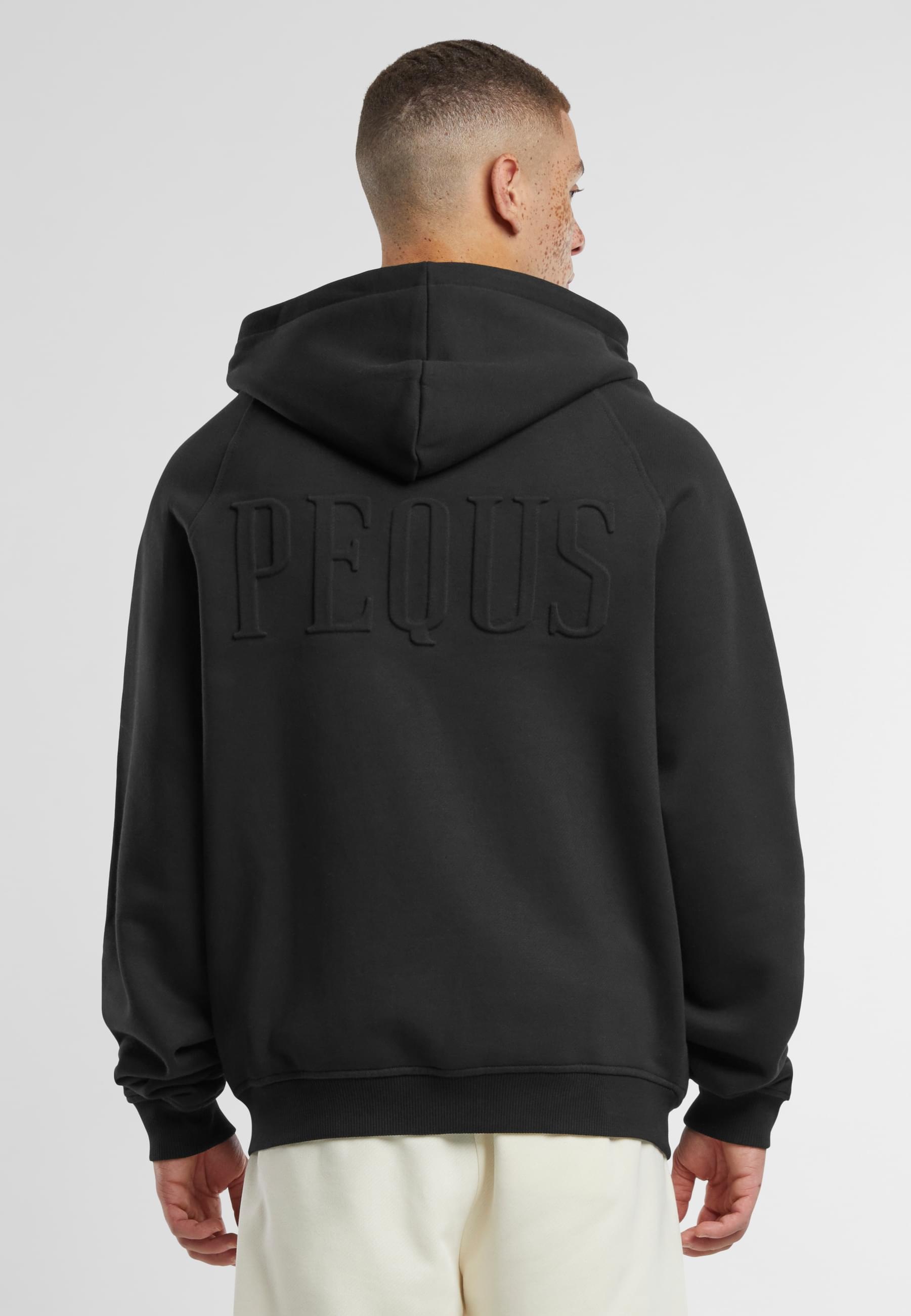 PEQUS Outdoorjacke »PEQUS PEQUS Debossed Logo Zip-Cardigan« 1 Stk. tlg. mit Kapuze