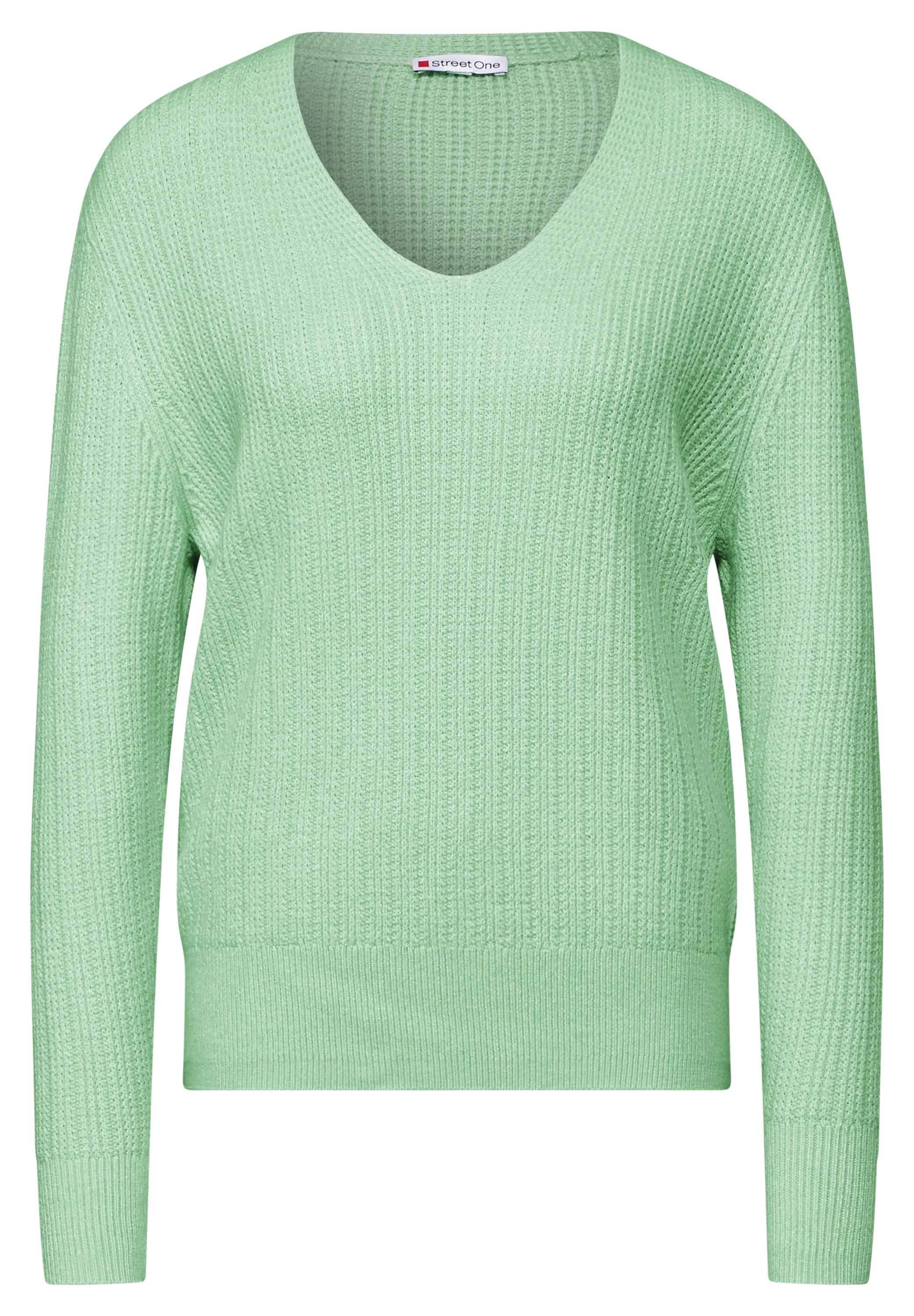 STREET ONE Strickpullover, mit Rippstrick-Struktur