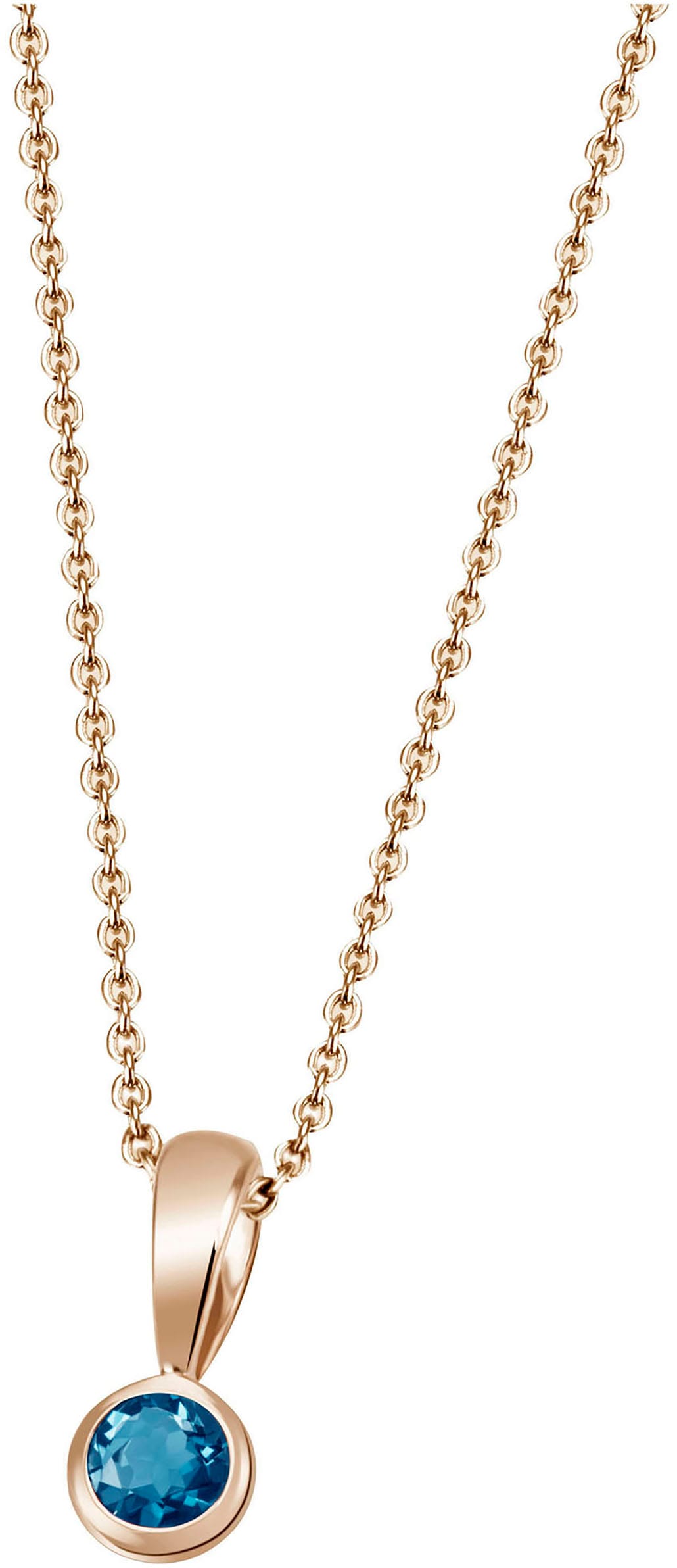 Firetti Kette mit Anhänger »Schmuck Geschenk Gold 375 Gold 585 Halsschmuck Halskette Solitär«, mit unterschiedlichen Edelsteinen