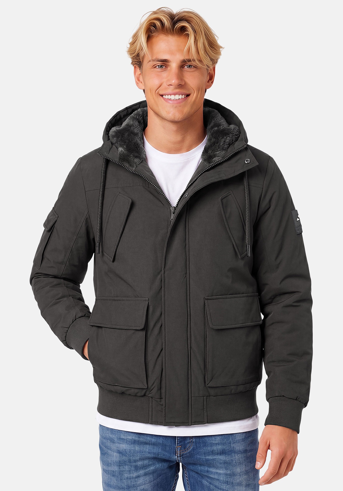 Alessandro Salvarini Winterjacke »ASNehlo« innen mit warmem Teddyfell