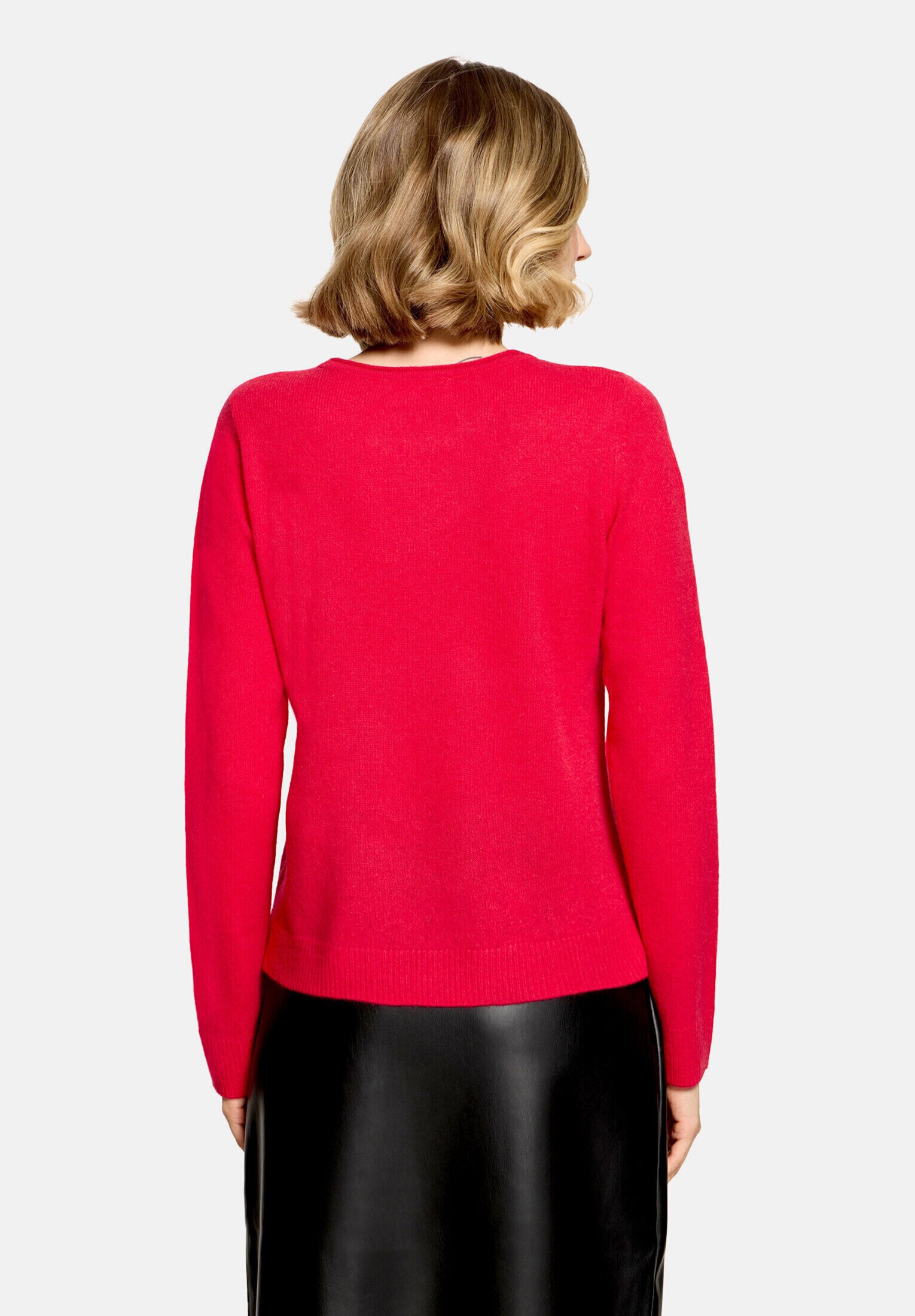 Cartoon Strickpullover »Damen mit Rundhalsausschnitt« 1