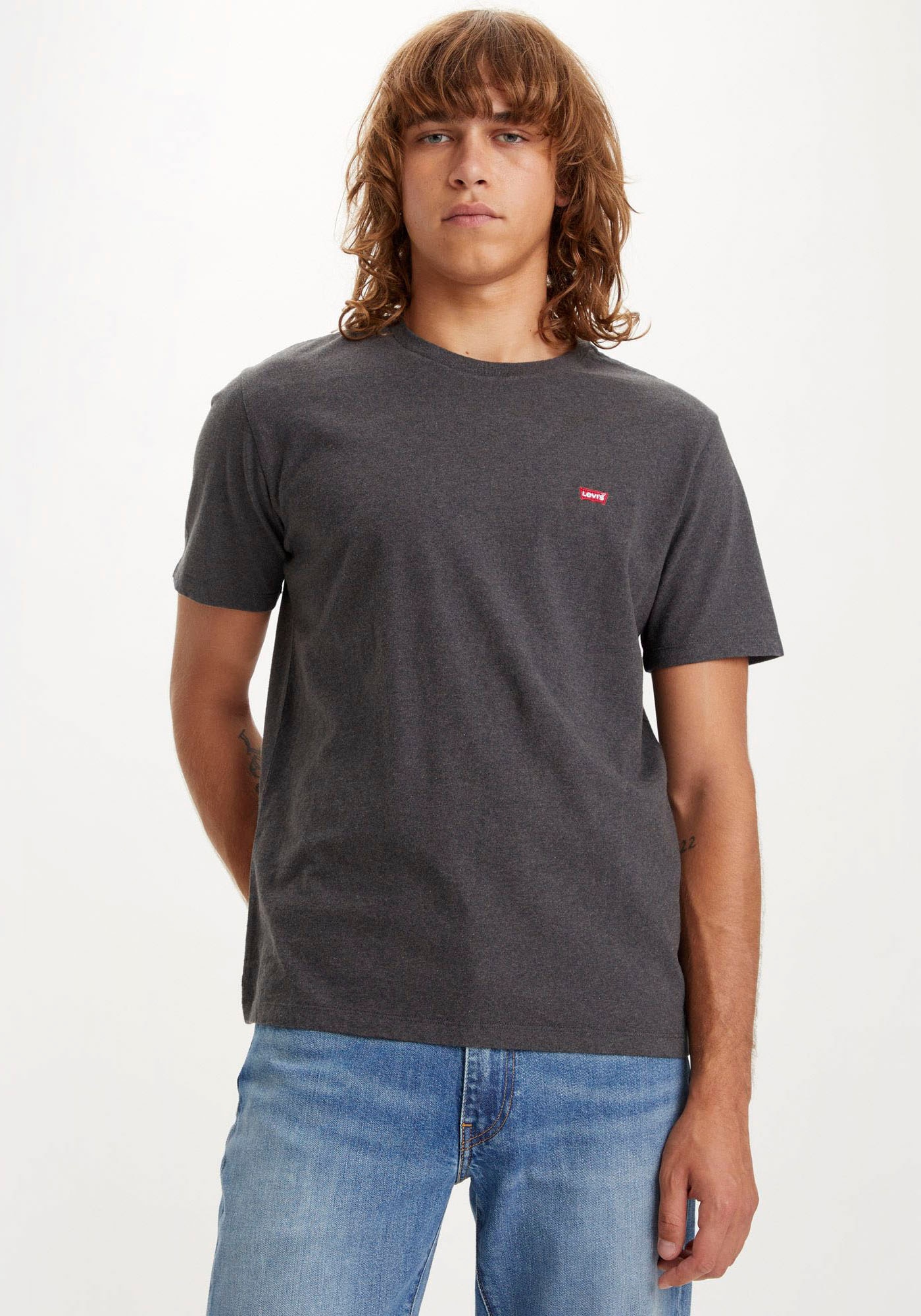 Levis "ORIGINAL HM TEE" mit Logo Print günstig online kaufen