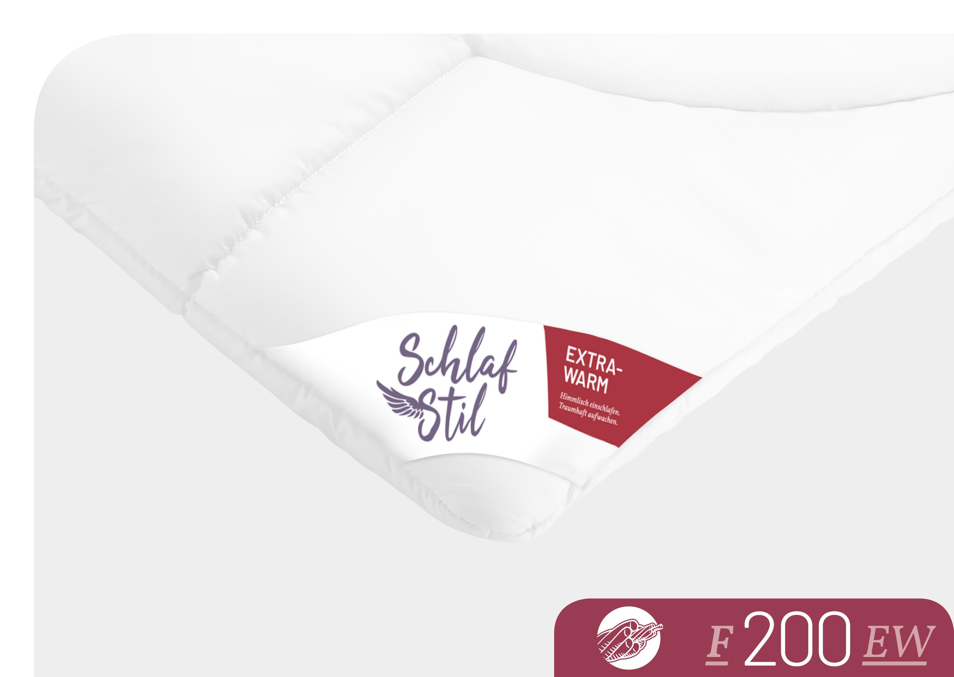 Thumbnail - Schlafstil Baumwollbettdecke "F200" extrawarm 1 Stk. tlg. hergestellt in Deutschland, allergikerfreundlich