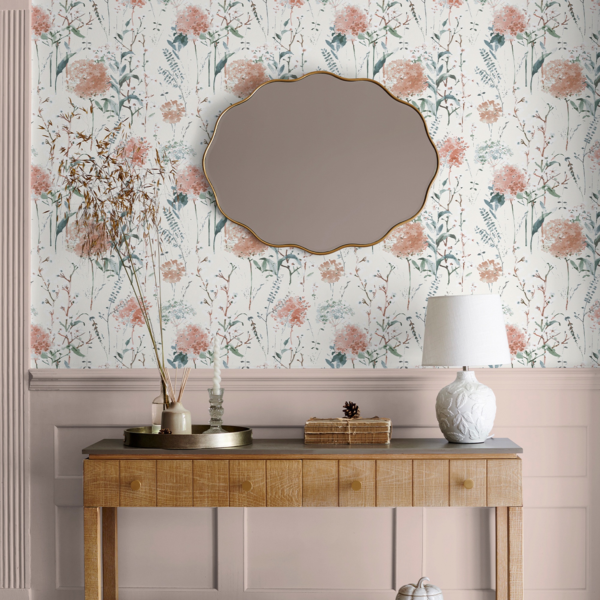 LAURA ASHLEY Vliestapete "PALLINGTON" floral glatt Design Tapeten