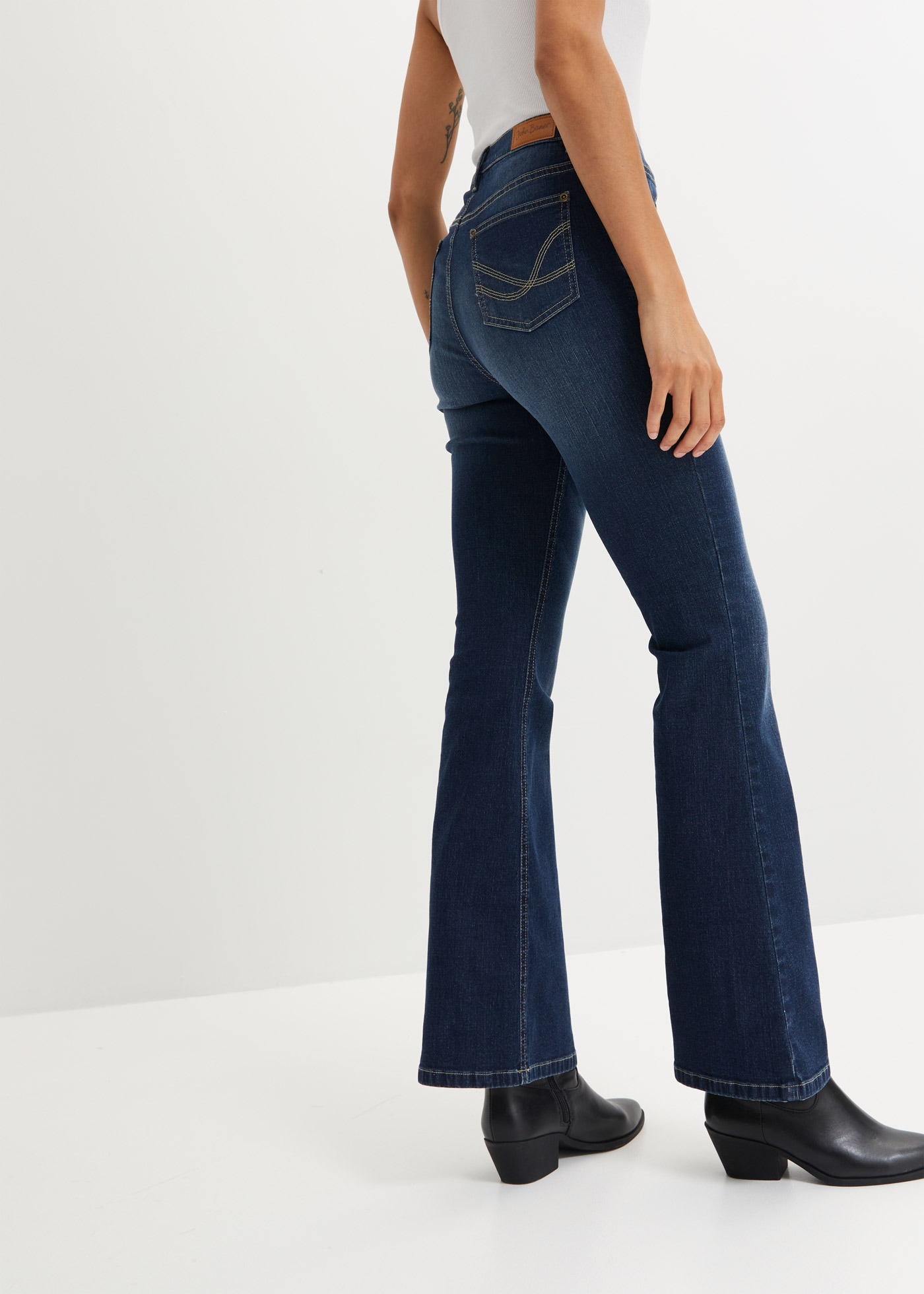 bonprix Schlagjeans , Flared Jeans High Waist
