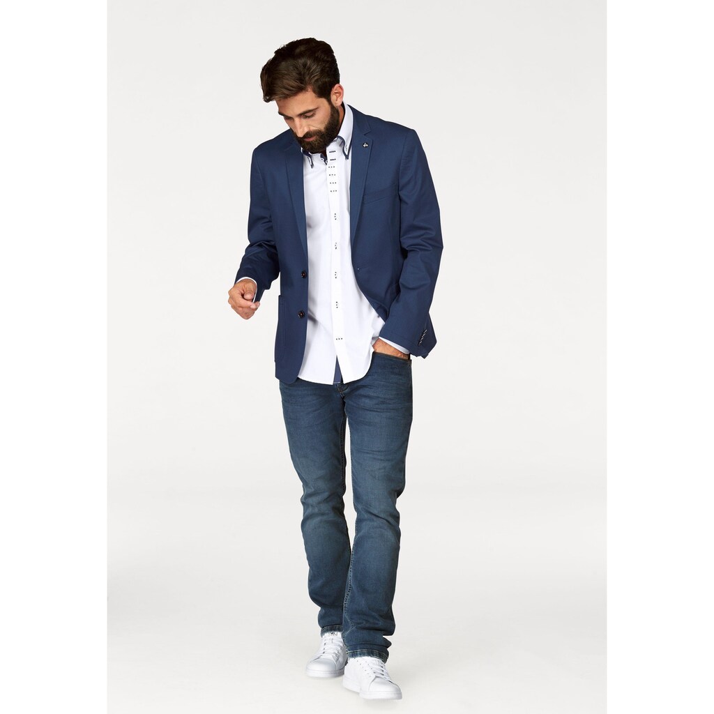 Bruno Banani Businesshemd »Modern-fit«, mit doppelten Button-down-Kragen, bügelfrei