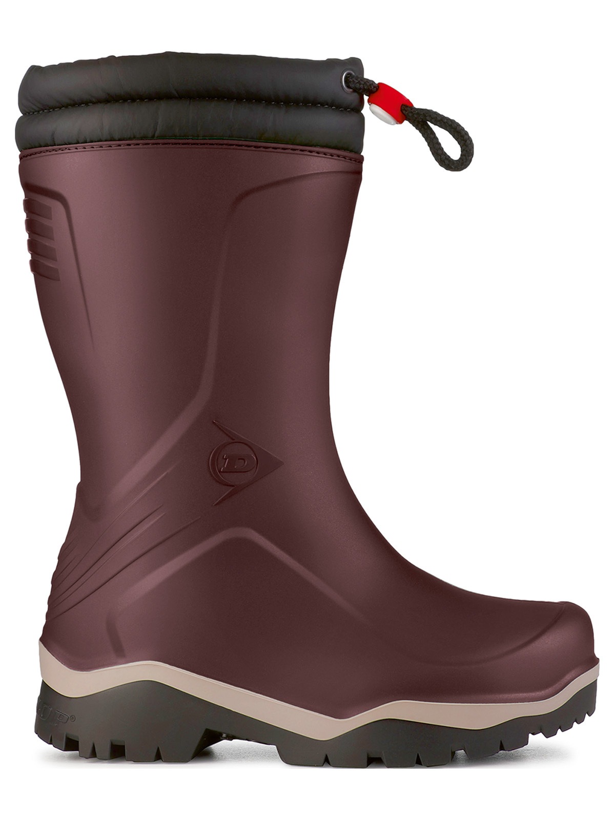 Thumbnail - Dunlop Gummistiefel "Stiefel MK0KV45 Kids Blizzard Burgunderrot/Grau/Schwarz"