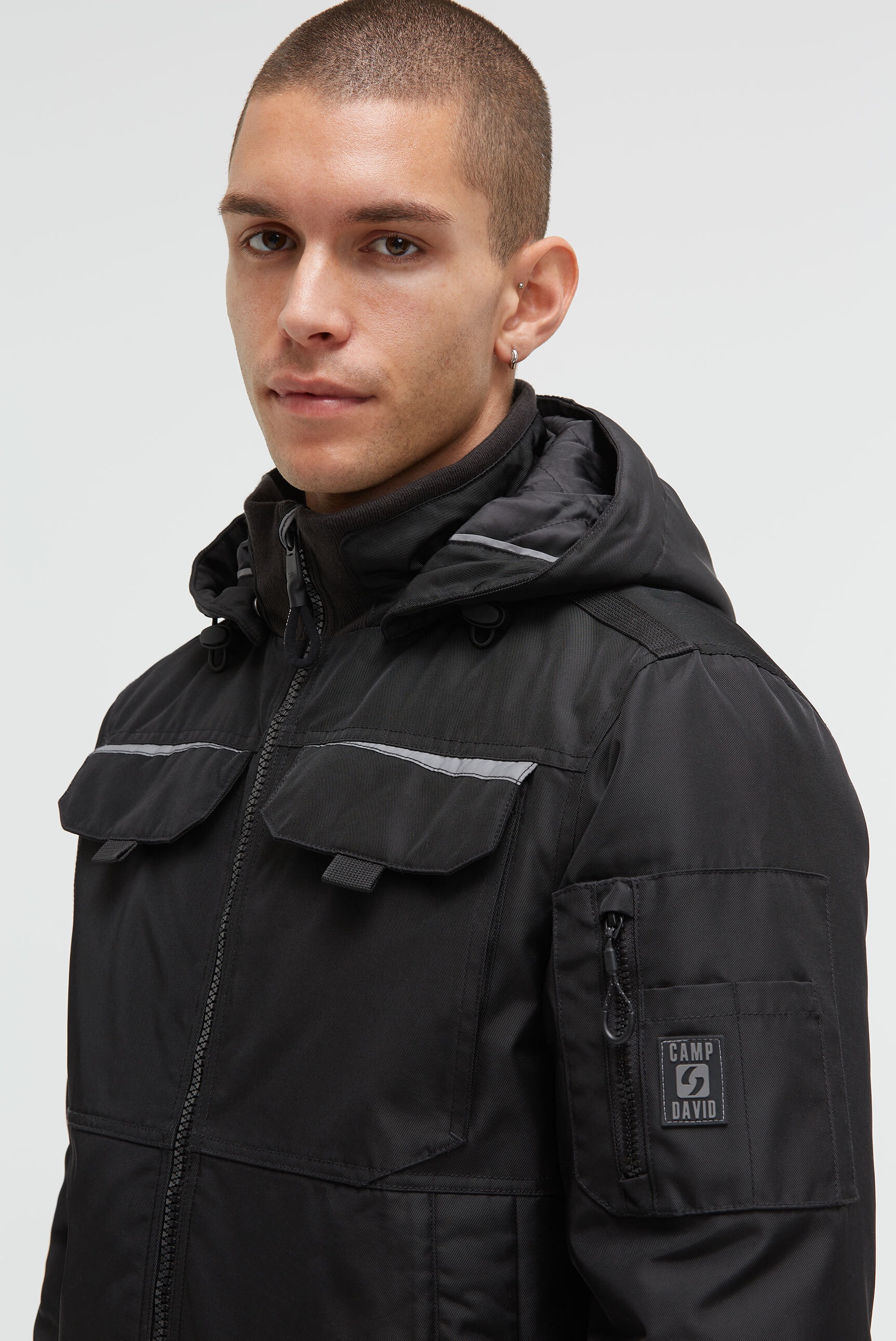 CAMP DAVID Outdoorjacke, mit Kapuze, mit abtrennbarer Kapuze