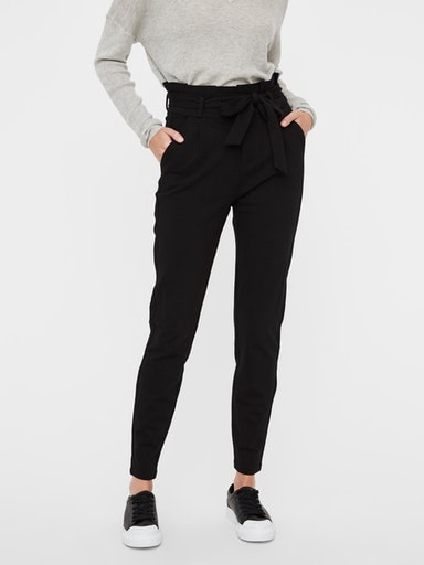 Vero Moda Paperbag-Hose "VMEVA HR LOOSE PAPERBAG PANT GA NOOS" Viskosemischung