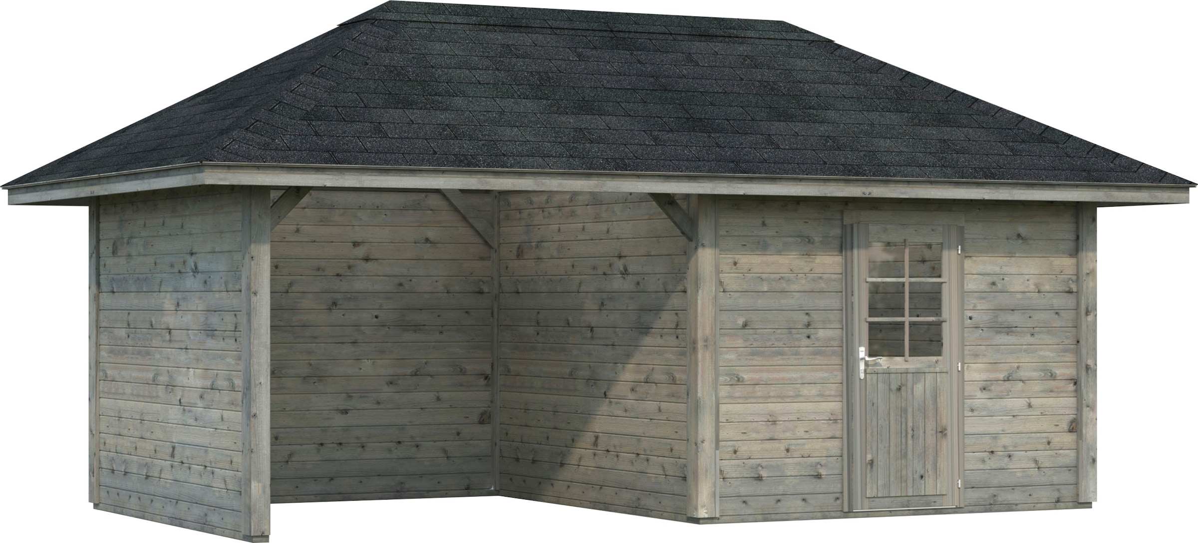 Palmako Holzpavillon "Bianca 16,6 m² Set 11", BxTxH: 588x300x323 cm