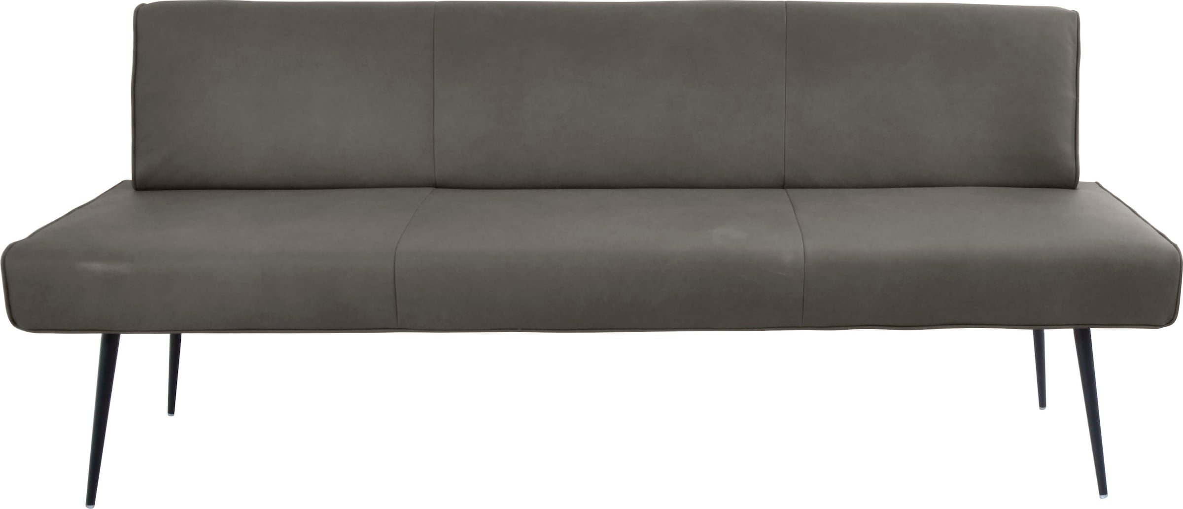 K+W Komfort & Wohnen "Giacomo I Polsterbank" Metallfüsse in schwarz, wahlweise in der Breite 200cm oder 177cm