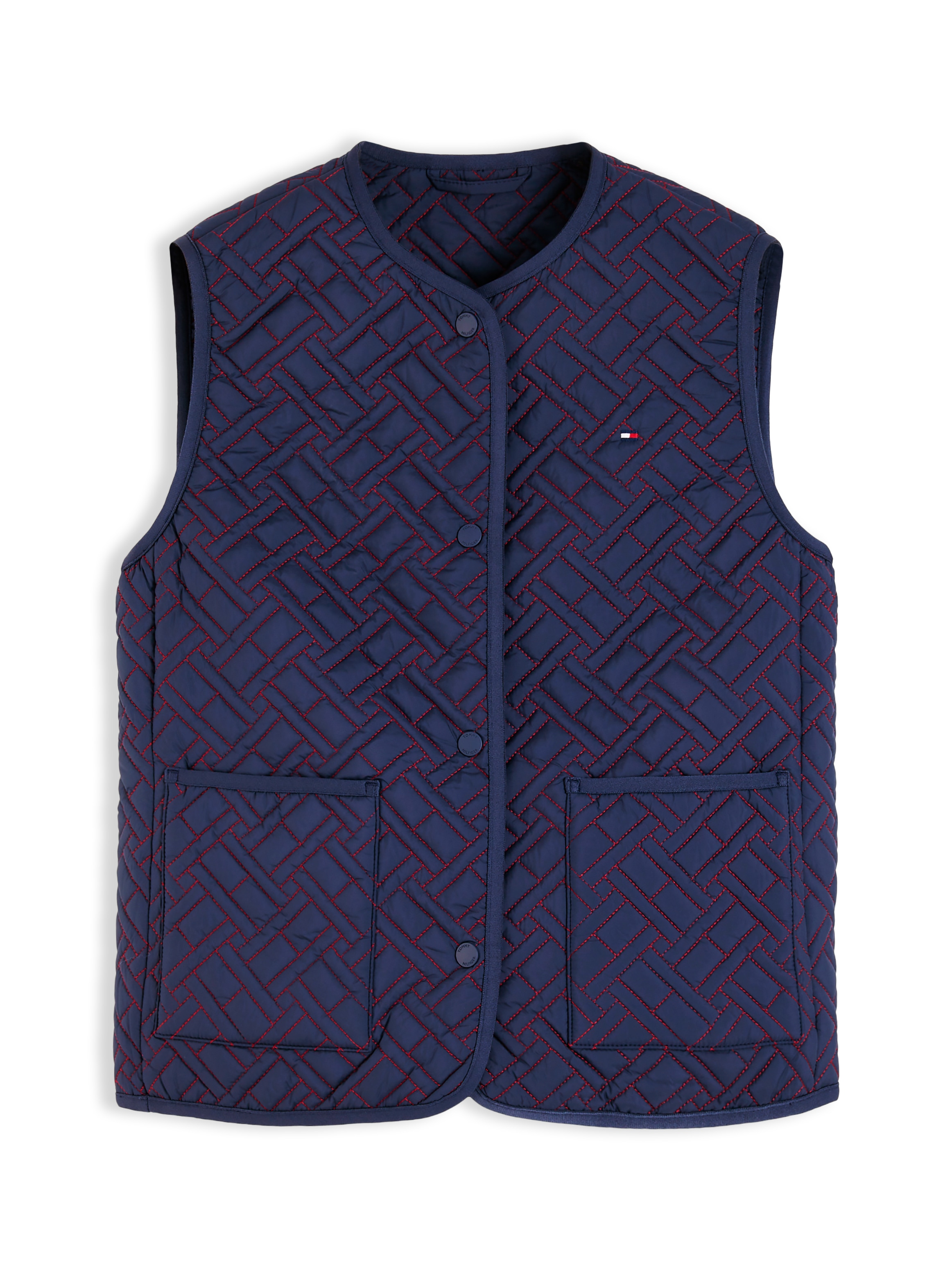Tommy Hilfiger Steppweste »QUILTED LINER VEST« Kunstfaser