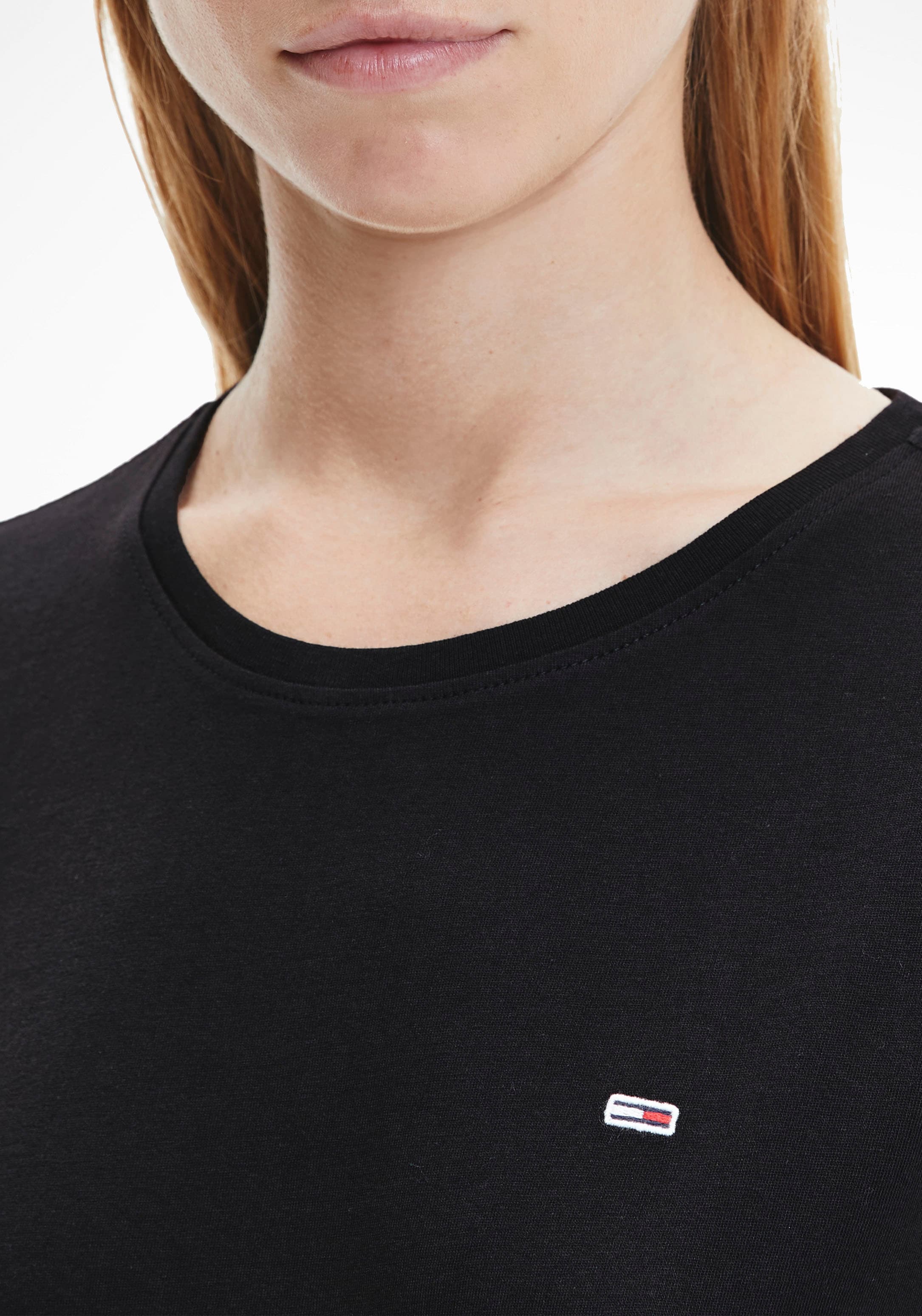 Tommy Jeans Rundhalsshirt »TJW 2PACK SOFT JERSEY TEE«, mit Tommy Jeans Logo-Flag-Stickerei