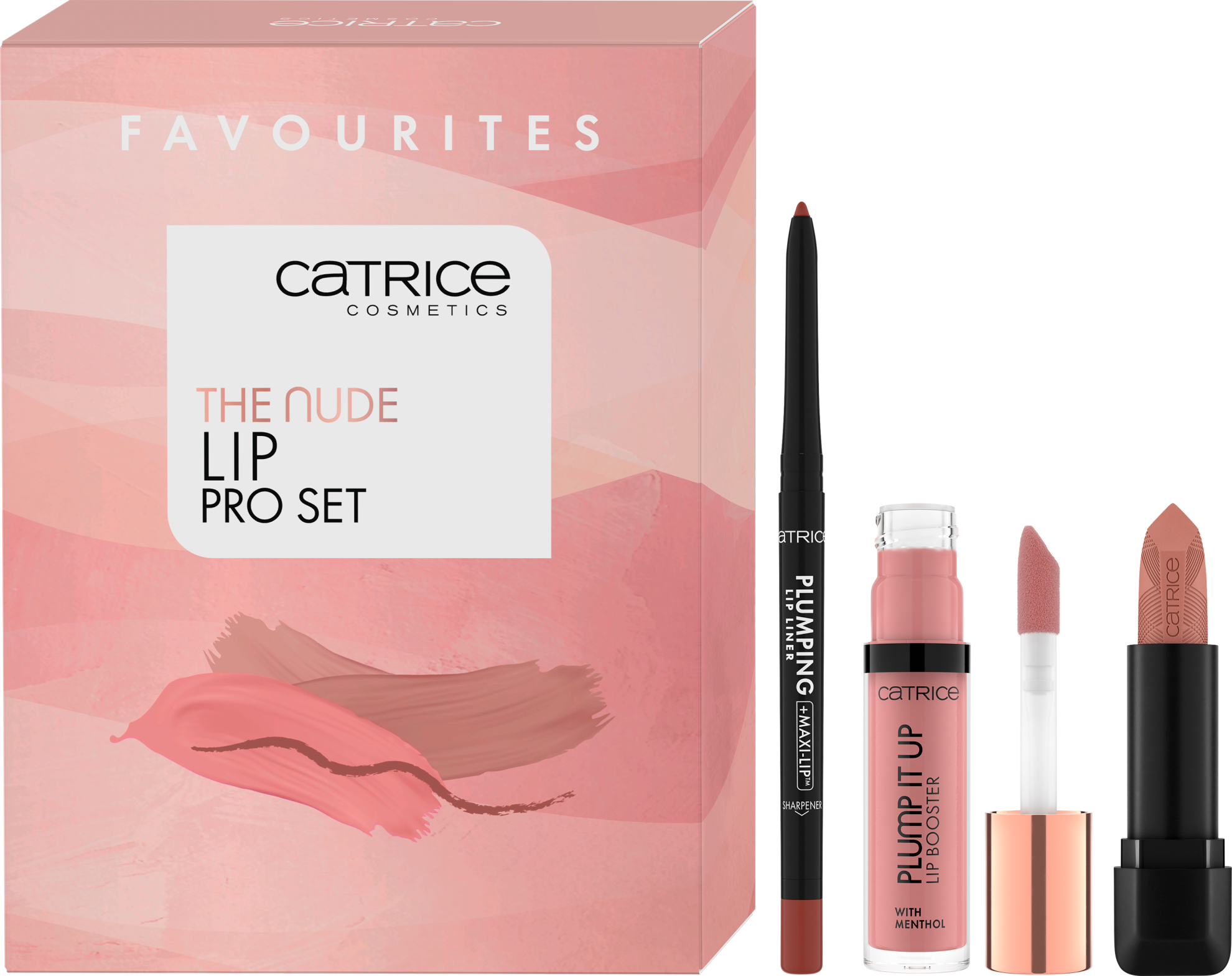 CATRICE Damen Lippenstift-Set "The Nude Lip PRO Set", bunt, Lippen-Kosmetika, mit angesagten Nude-Tönen