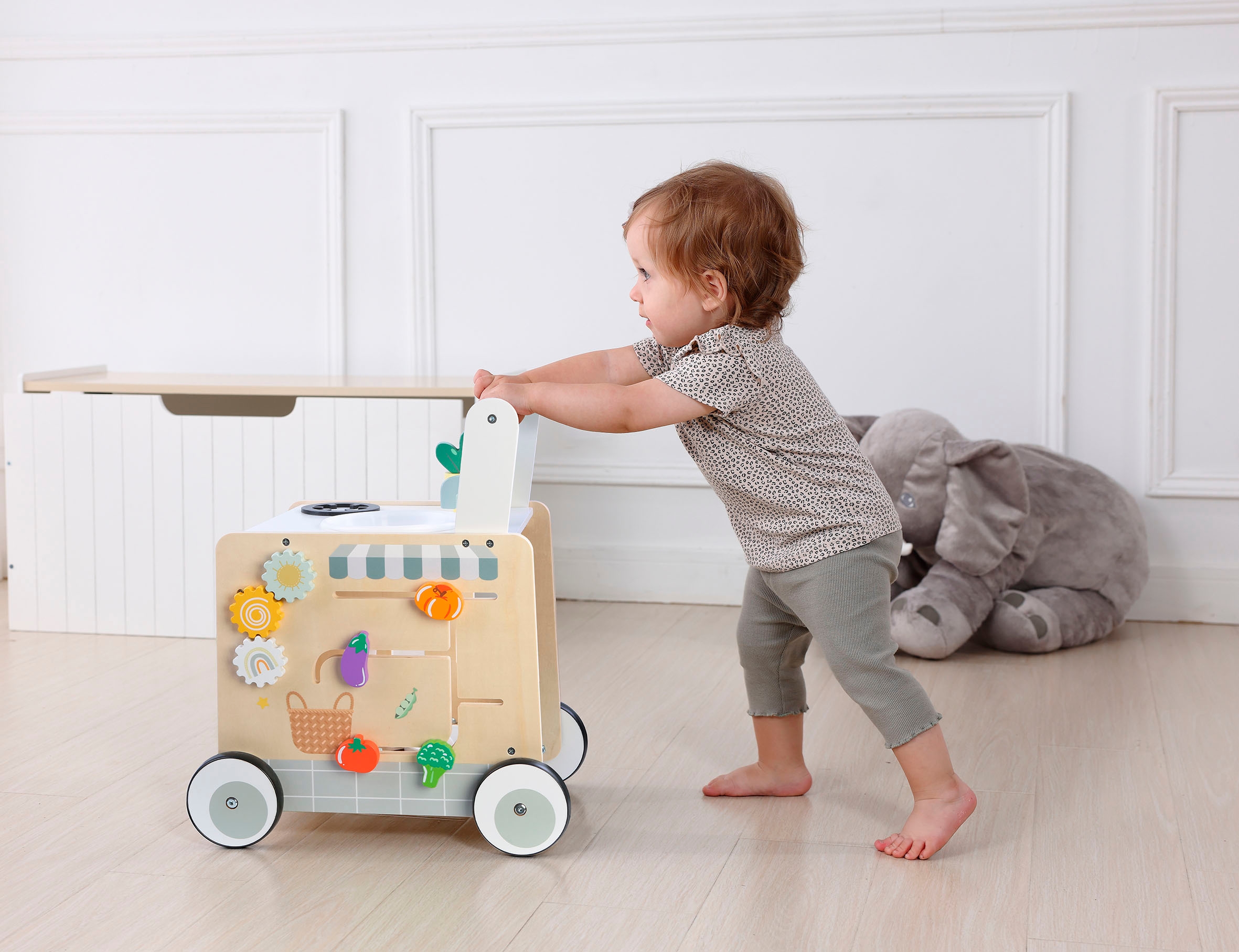 CHIC2000 Lauflernwagen »Activity-Walker, Holz-Spielküche«