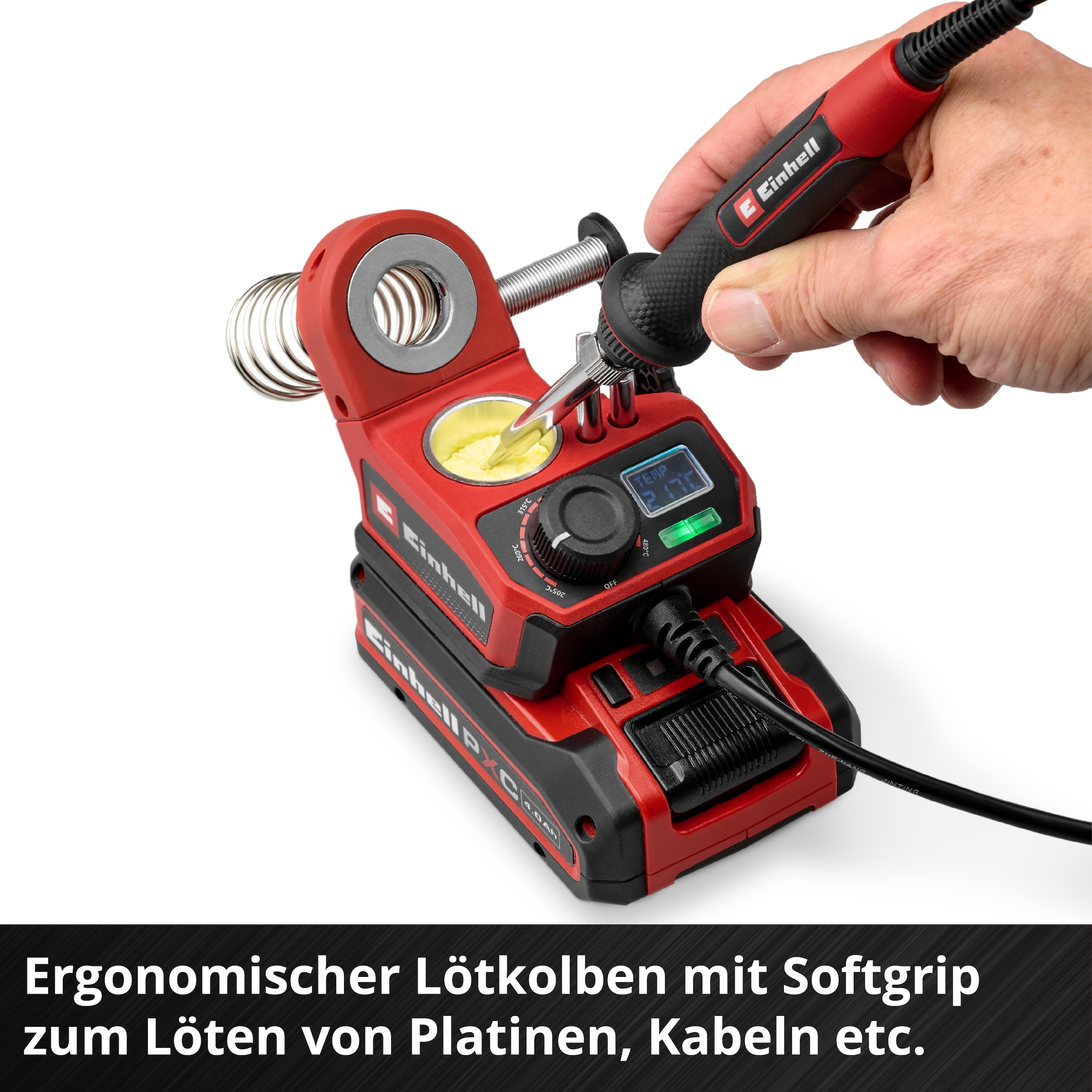 Einhell Lötkolben »TE-SI 18/480 Li E - Solo, Akku-Lötkolben« ohne Akku und Ladegerät